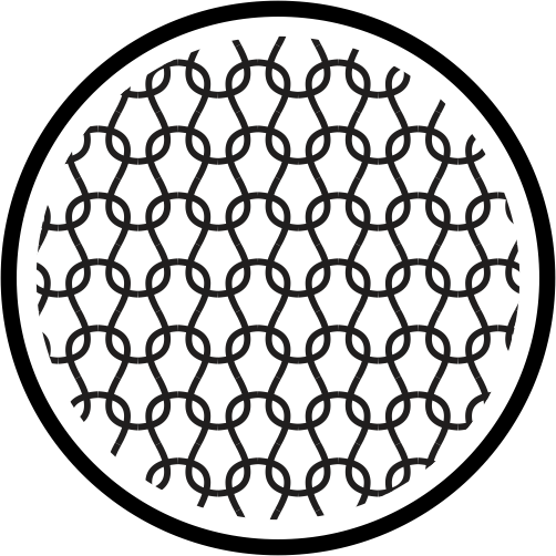 Malha com estrutura de tricot