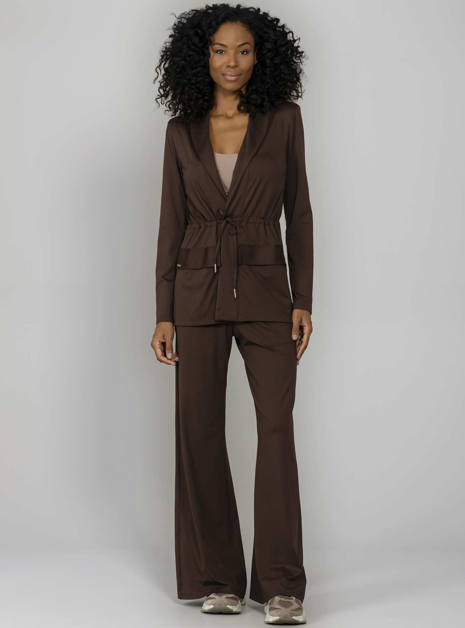 Blazer De Malha Marrom 02