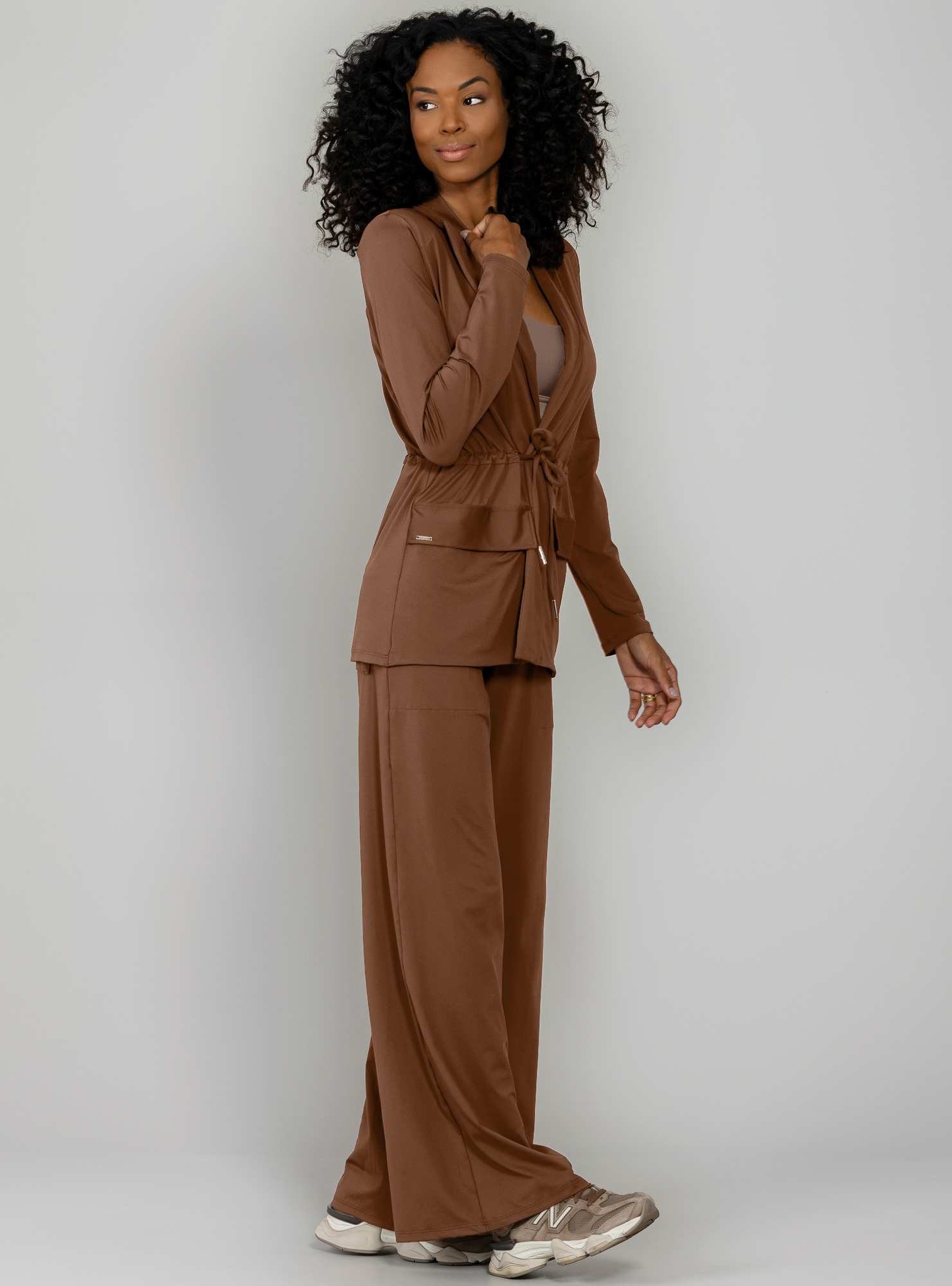 Blazer De Malha Marrom 06