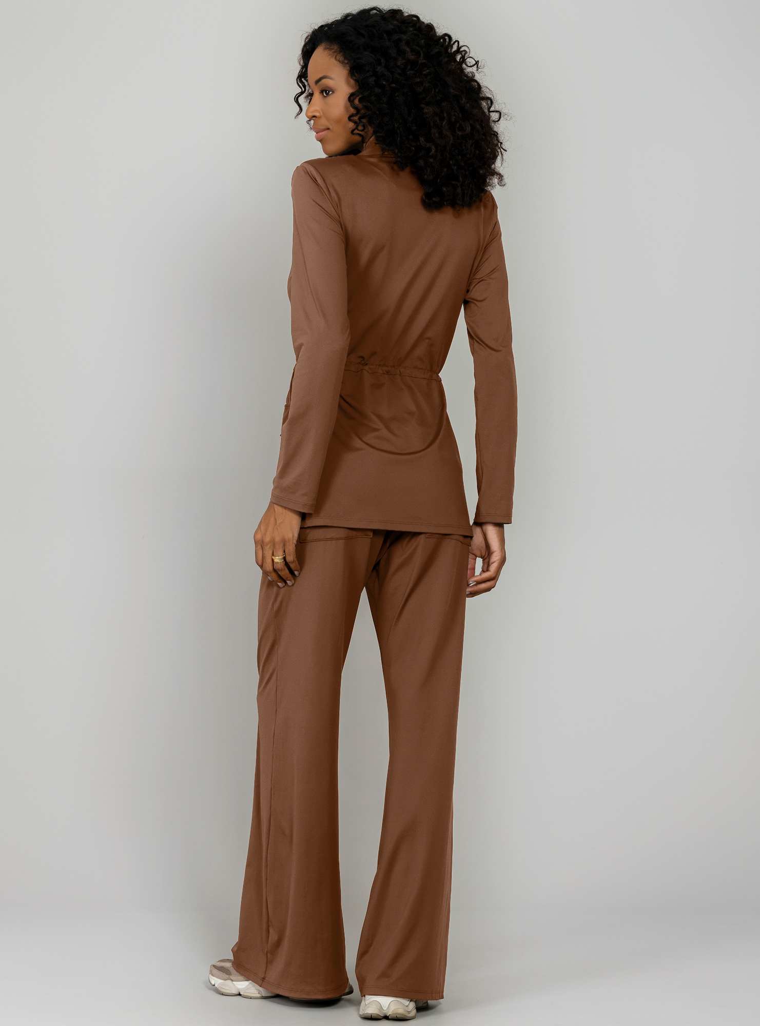 Blazer De Malha Marrom 06