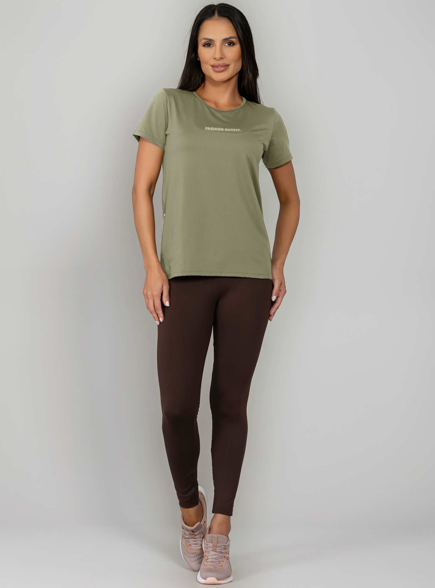 T-Shirt Fashion Color Verde 24