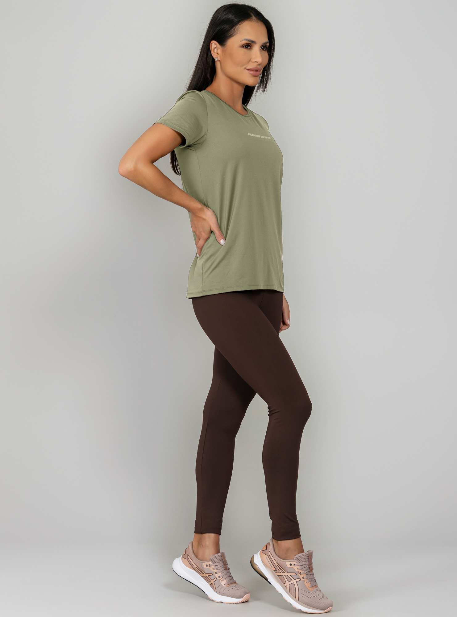 T-Shirt Fashion Color Verde 24
