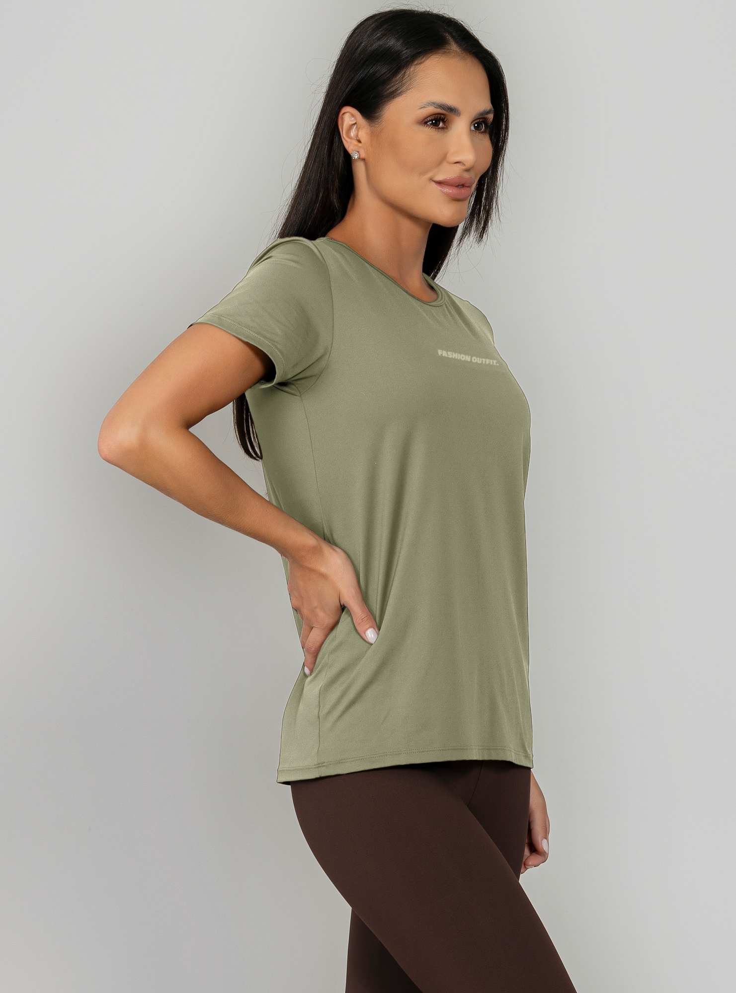 T-Shirt Fashion Color Verde 24