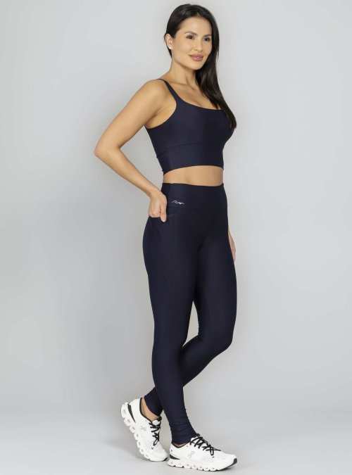 Legging Com Bolso Essencial Preto
