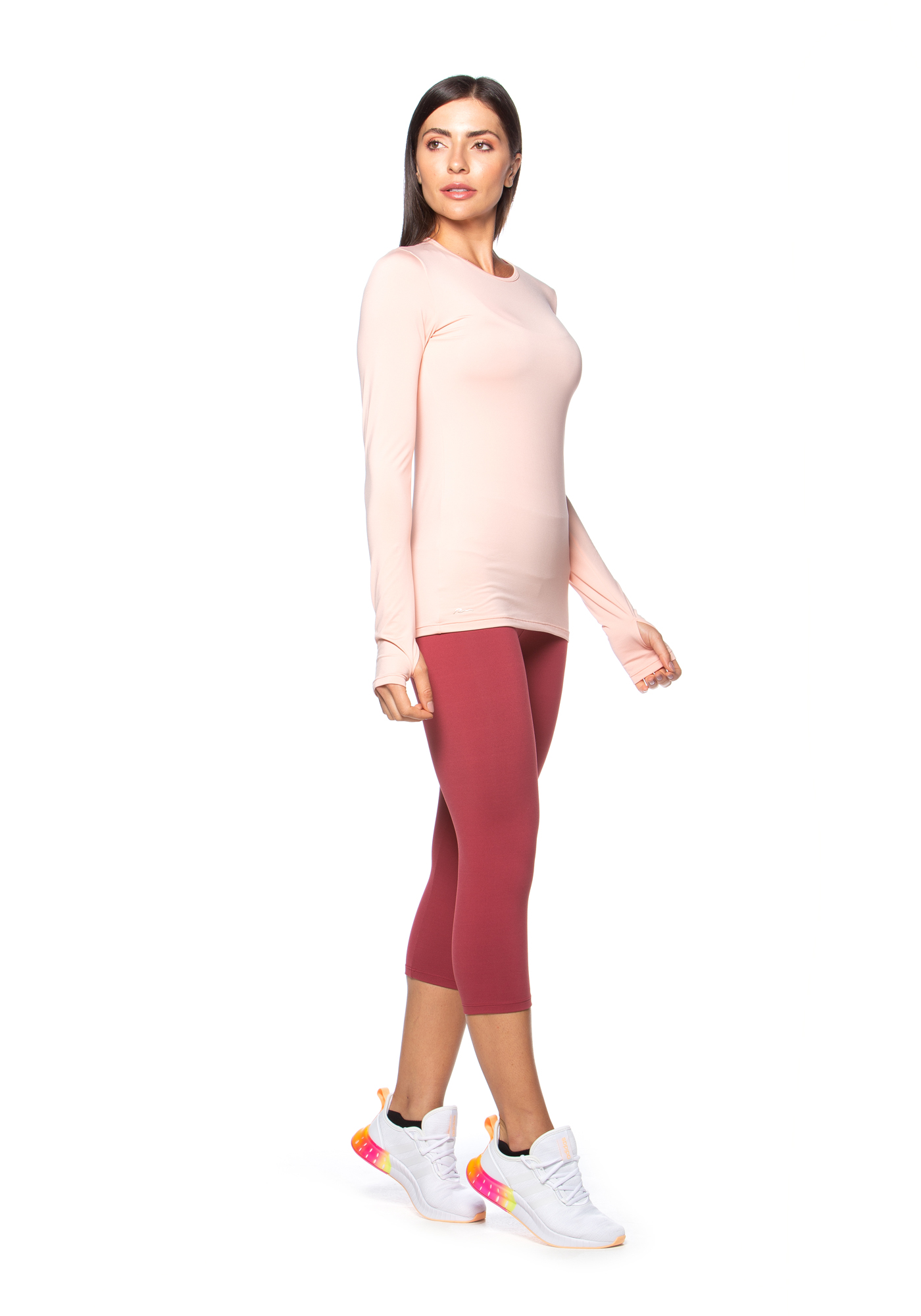Blusa Térmica Alongada Manga Longa Rosa 10