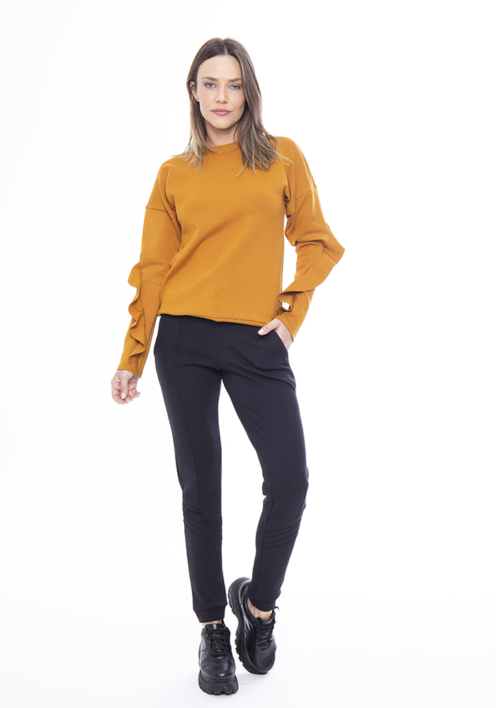 Blusão com Babados Amarelo 06