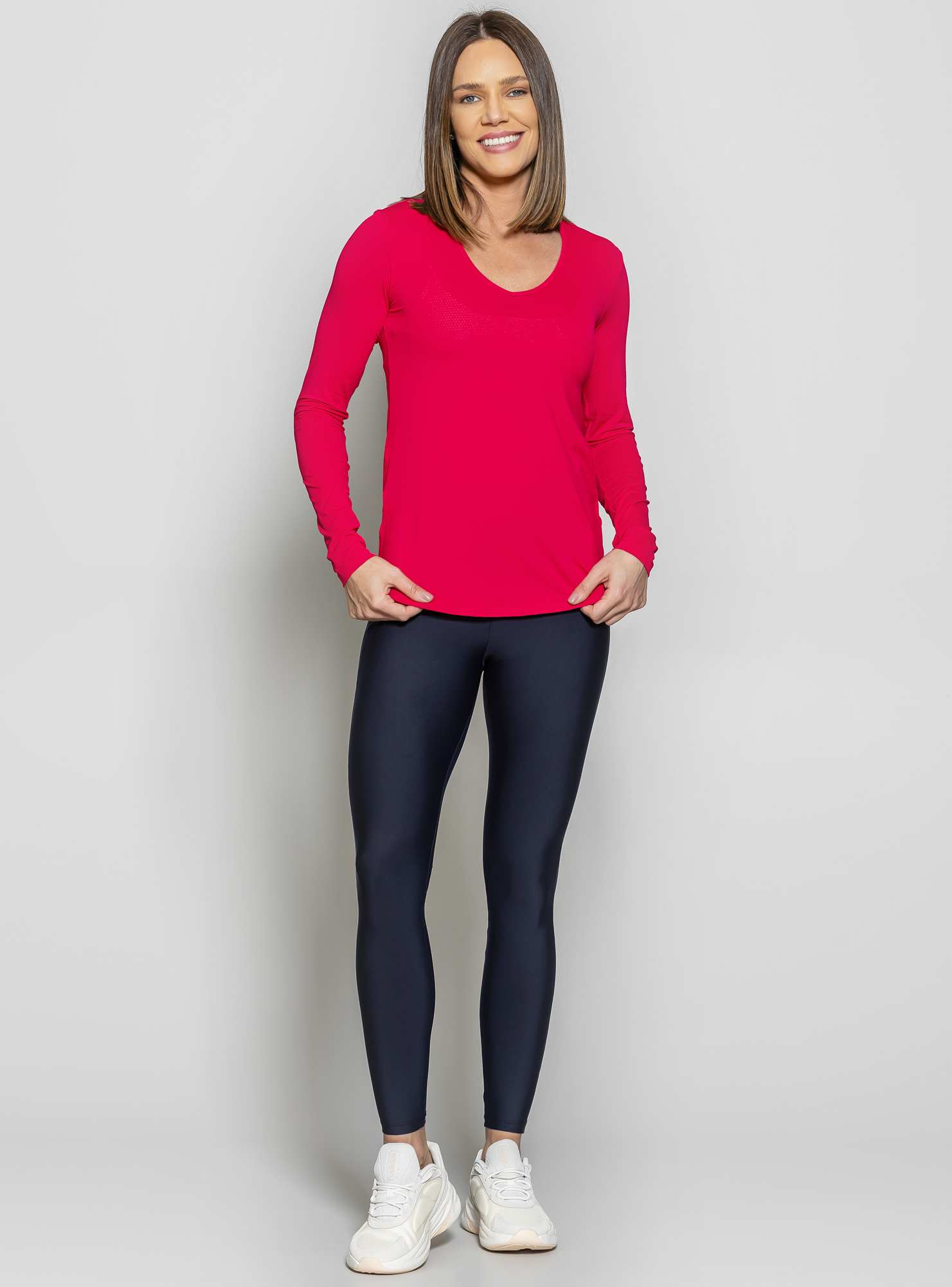 Blusa Alongada Essencial Rosa 07