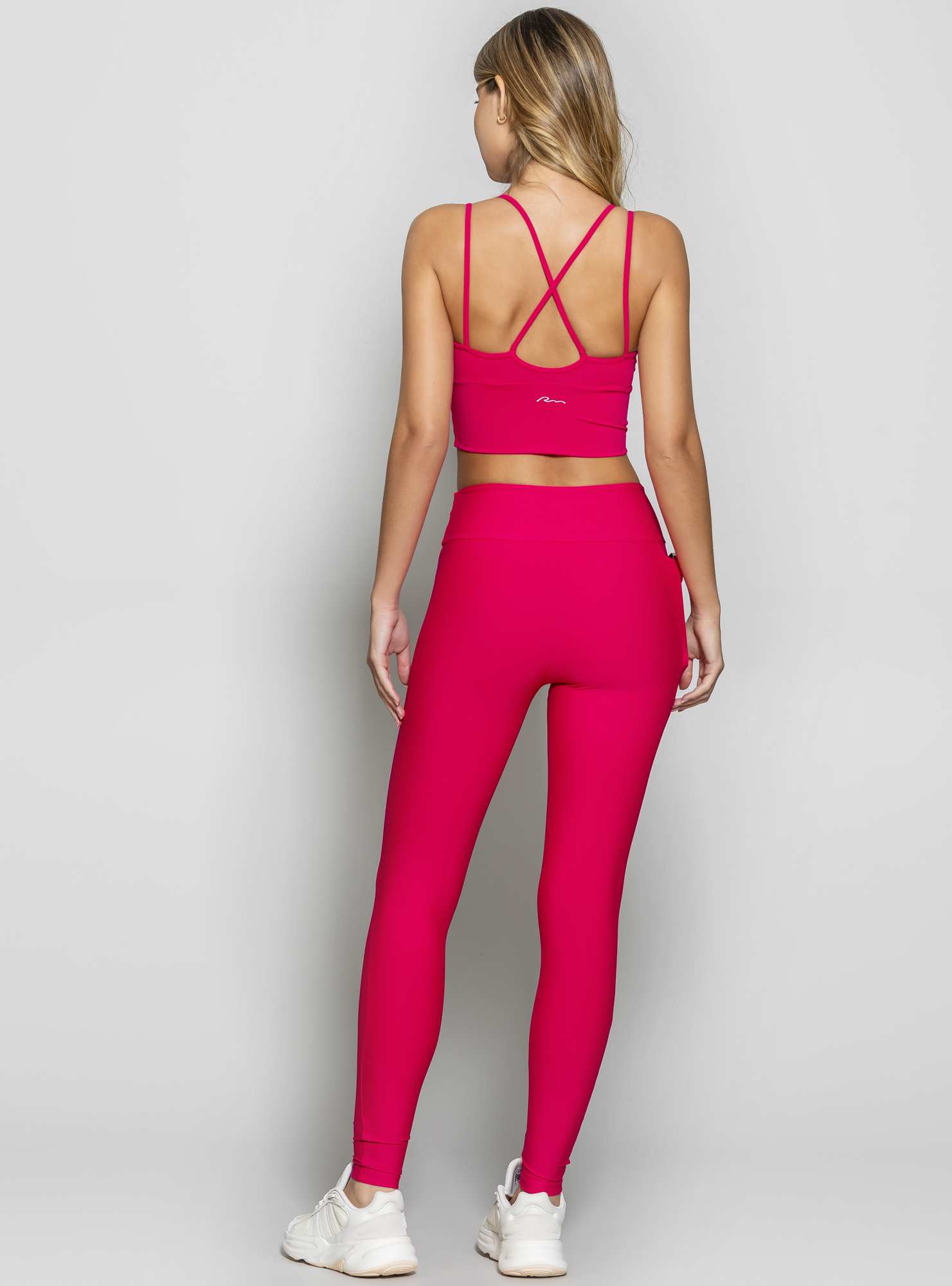 Legging Com Bolso Essencial Rosa 09