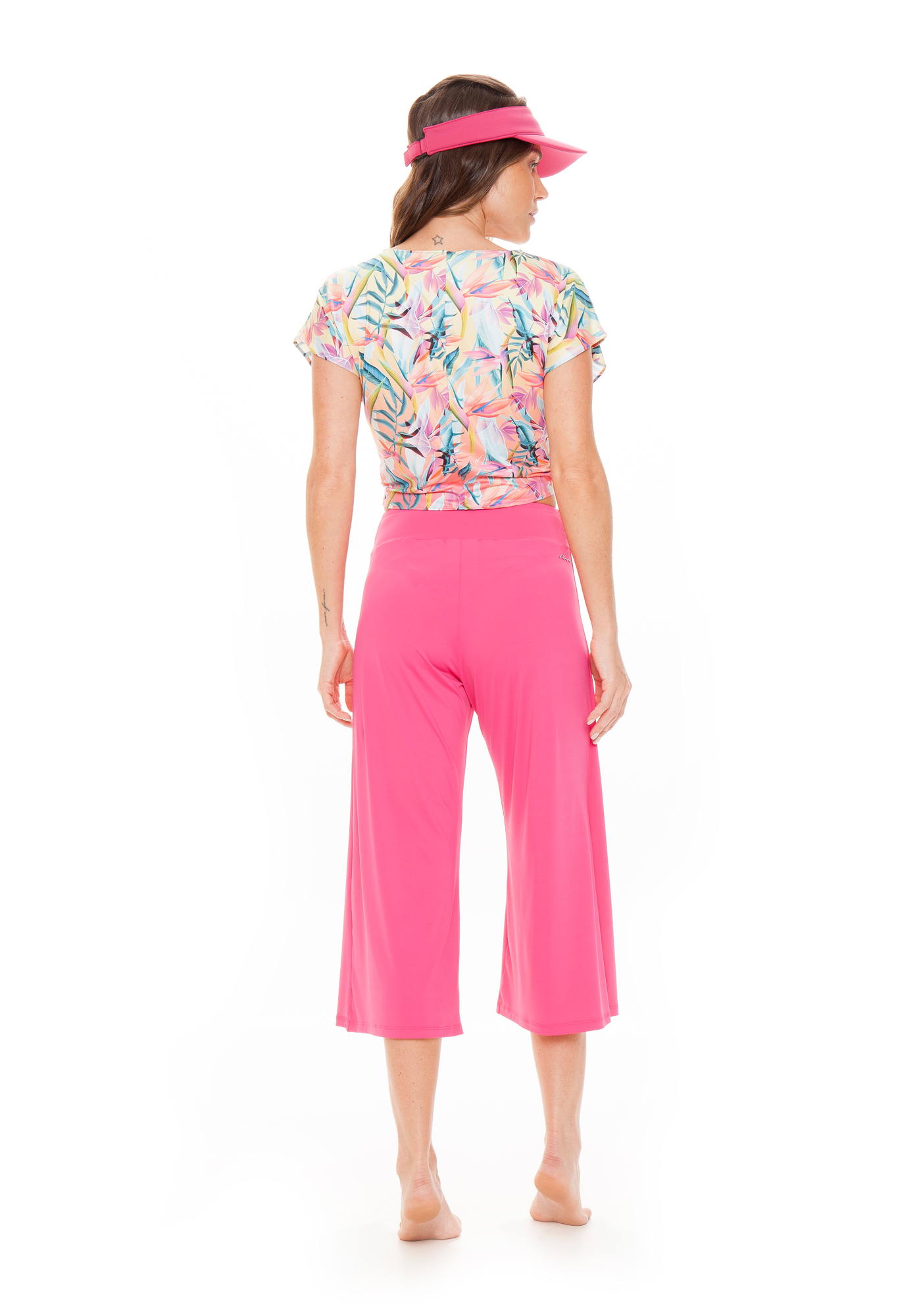 Calça Pantacourt Eco Friendly Rosa 04