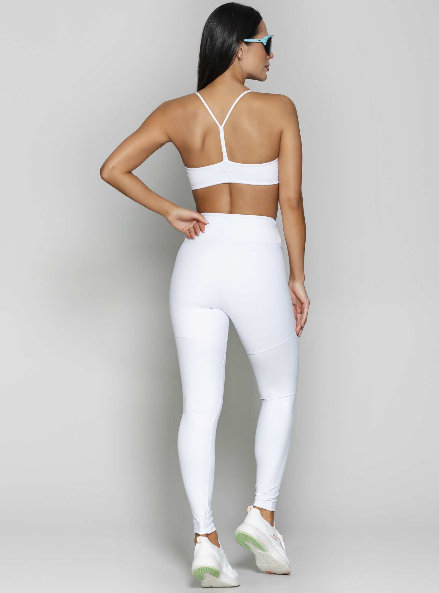 Legging Cintura Alta Blocking Branco