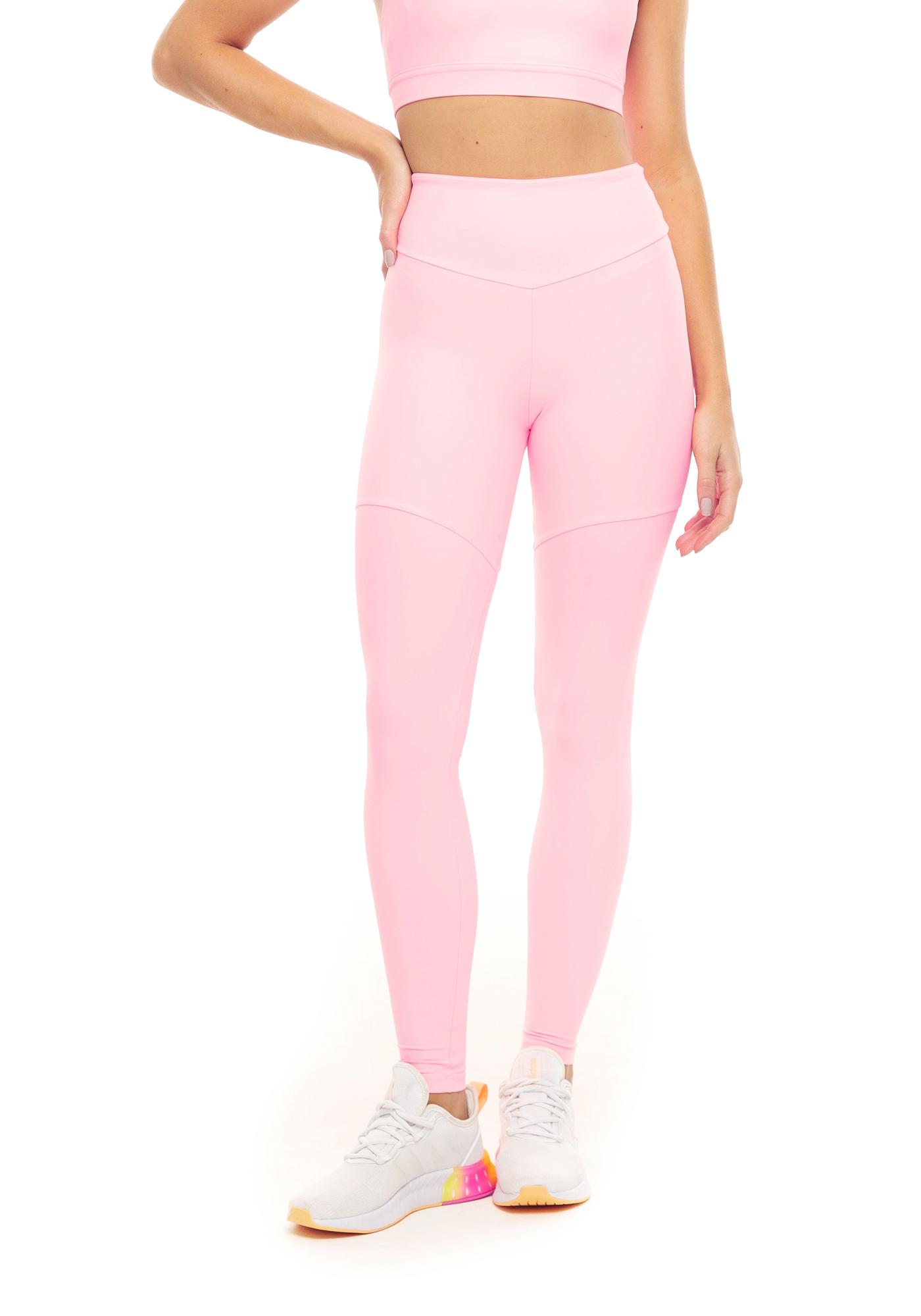 Legging Cintura Alta Blocking Rosa 17