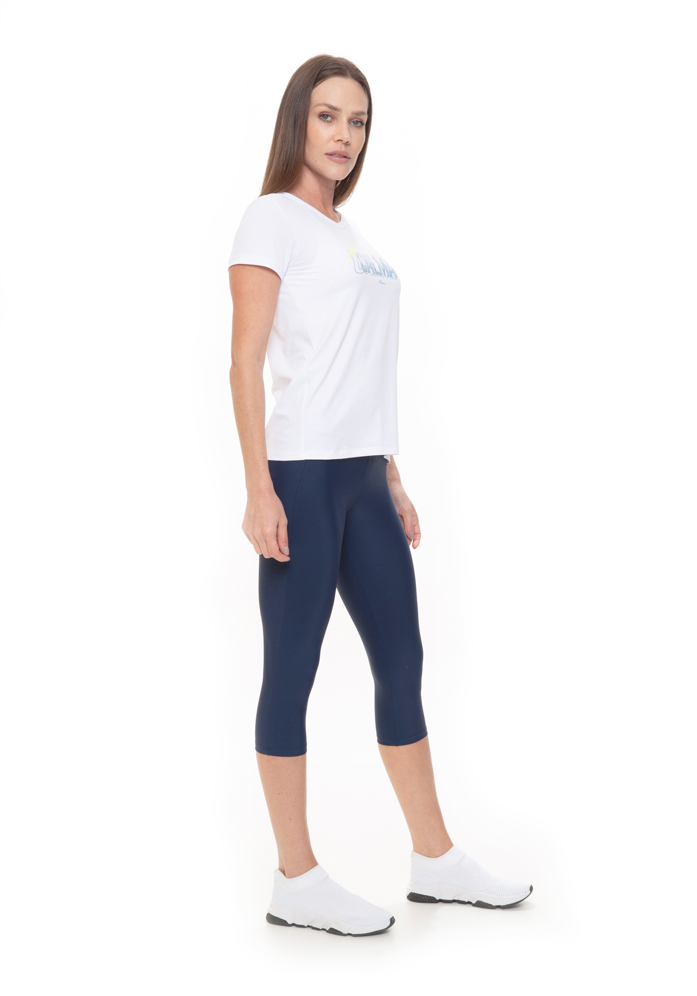 T-Shirt Mais CALMA Branco / Azul 17