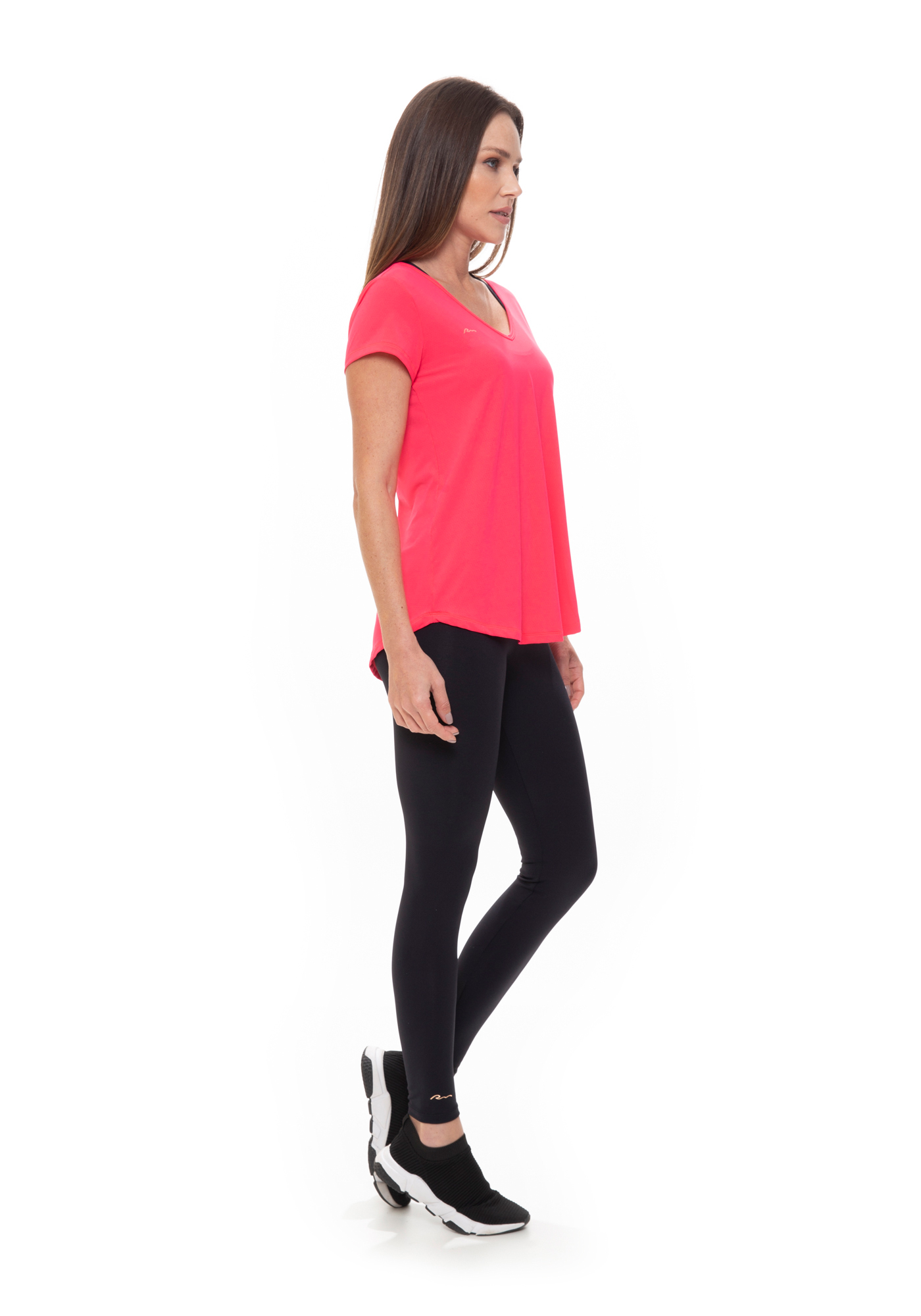 Blusa Alongada com Fenda Vermelho 05