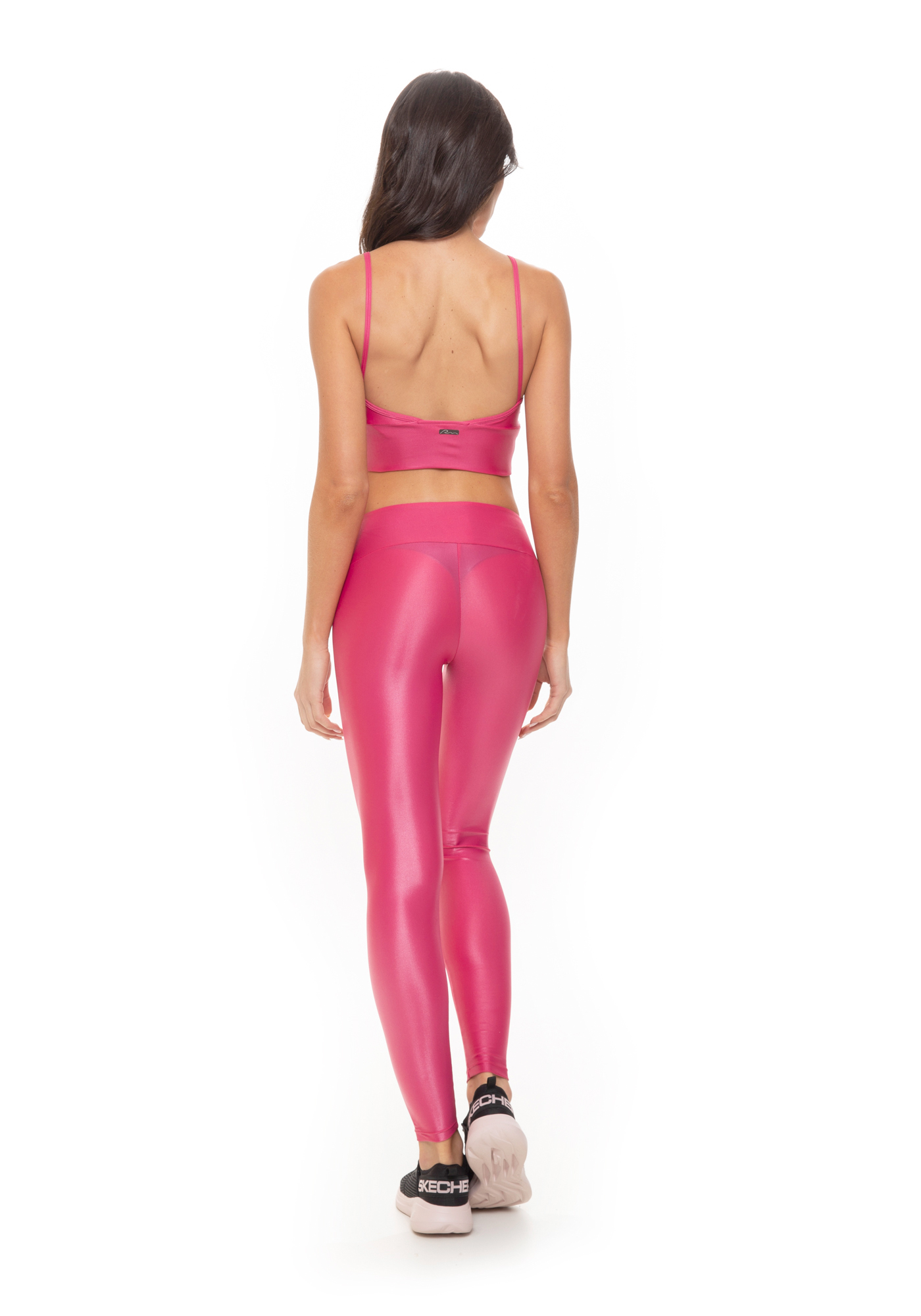 Top Alongado com Tiras Rosa 07