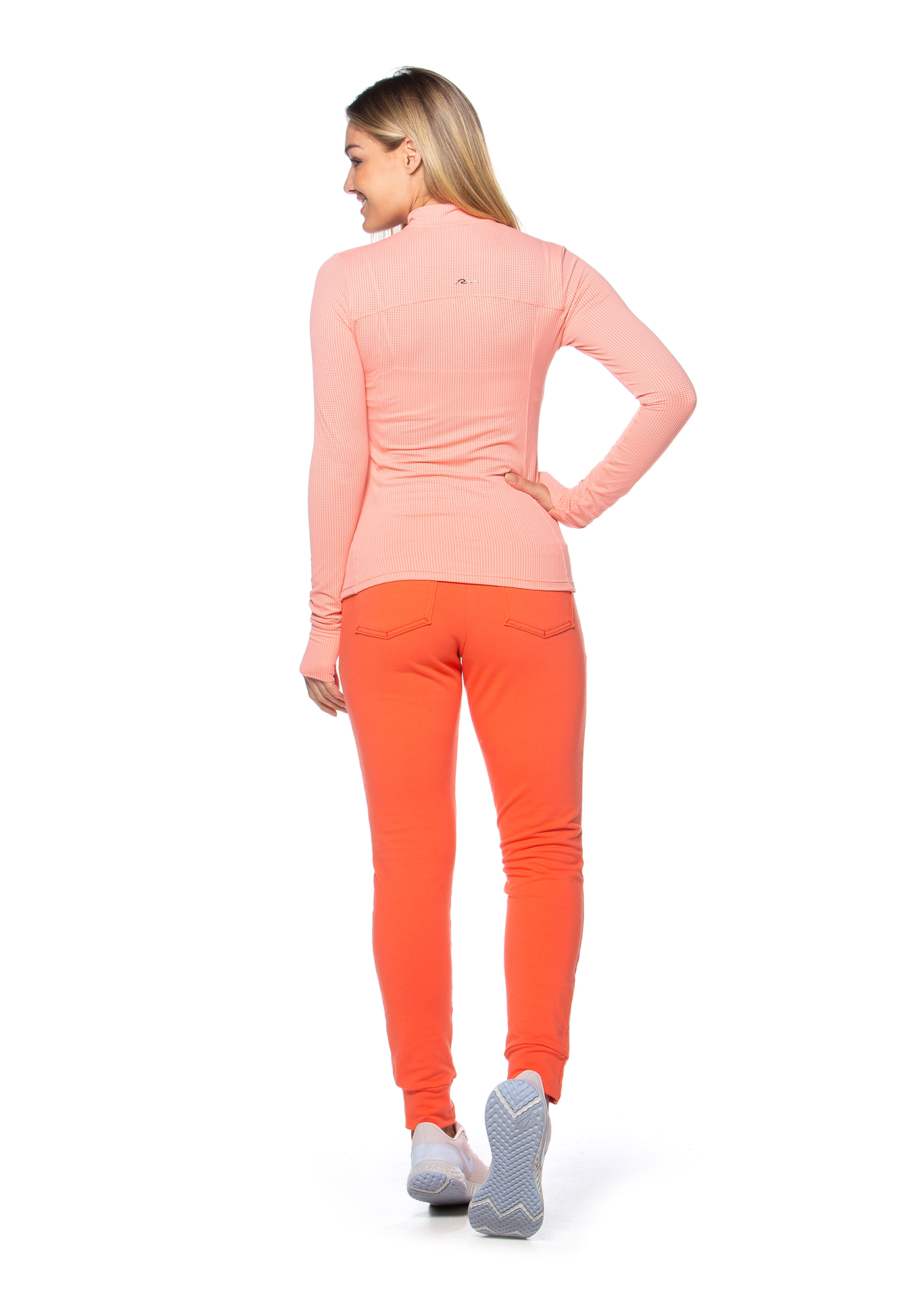 Calça Jogger de Moletinho Laranja 03