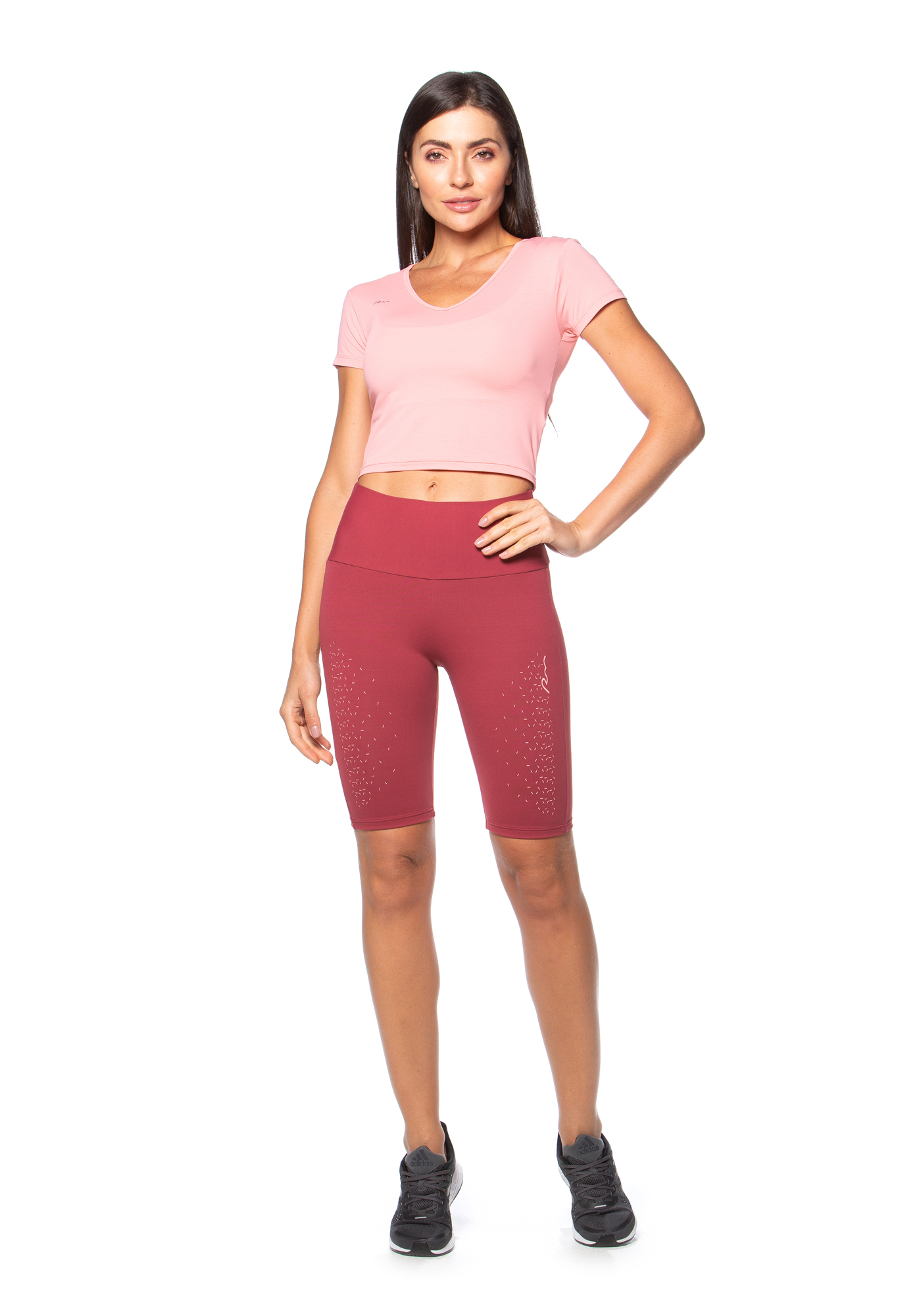 Ciclista com Bolso Lateral Bordo 05 / Rosa 26