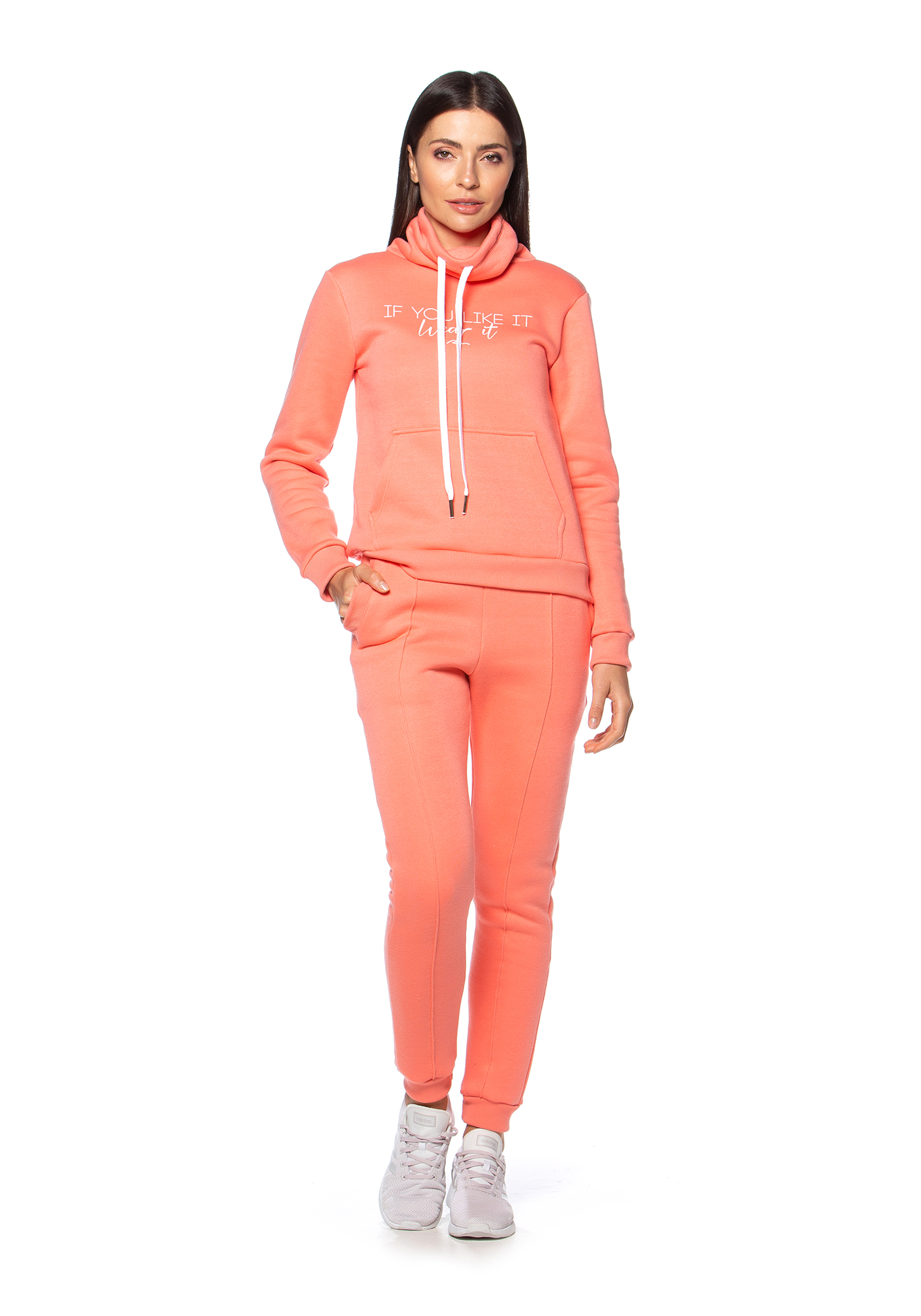 Calça Jogger de Moletom com Frizo Laranja 20