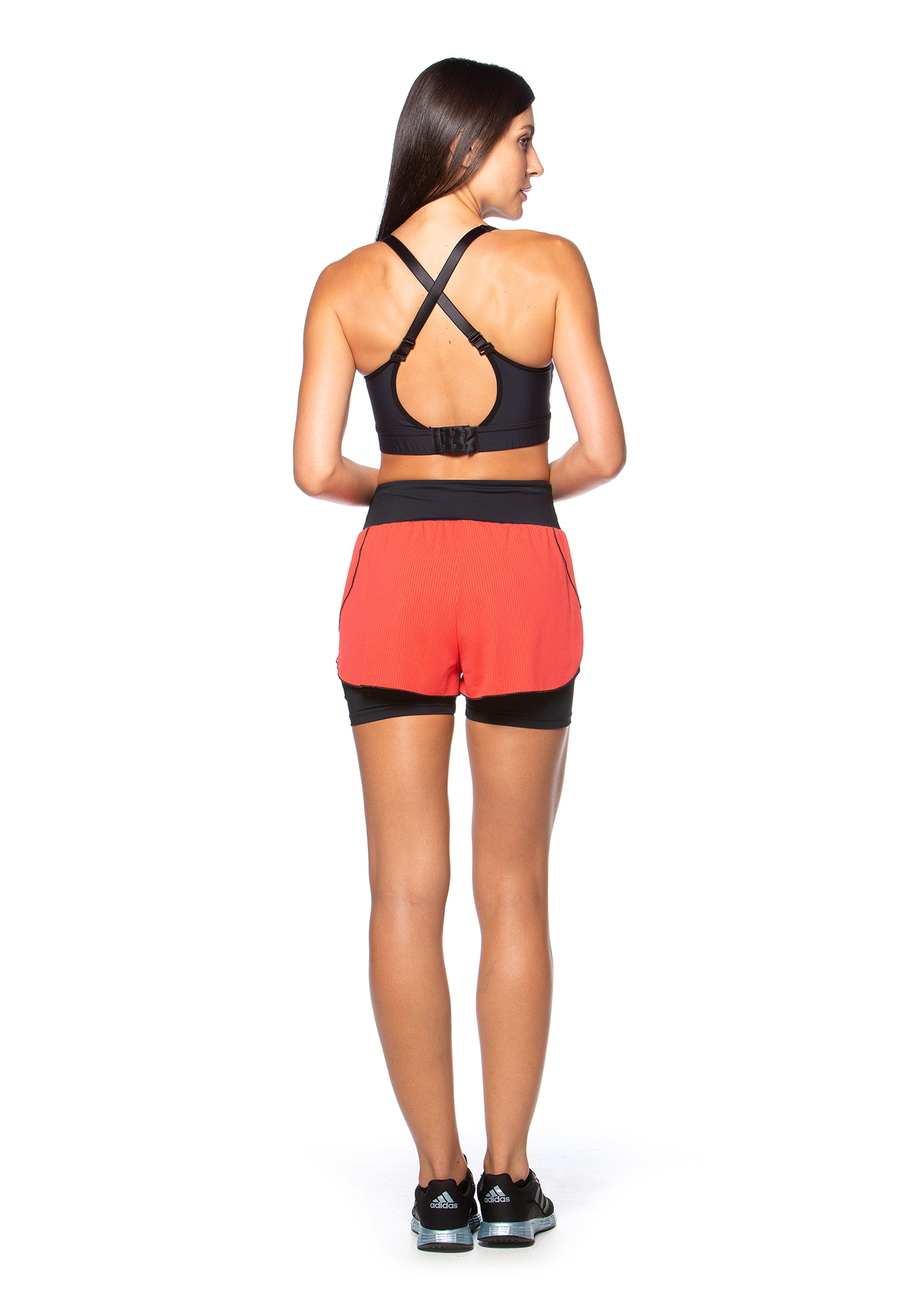 Short Duplo Beach Tennis Vermelho 13 / Preto