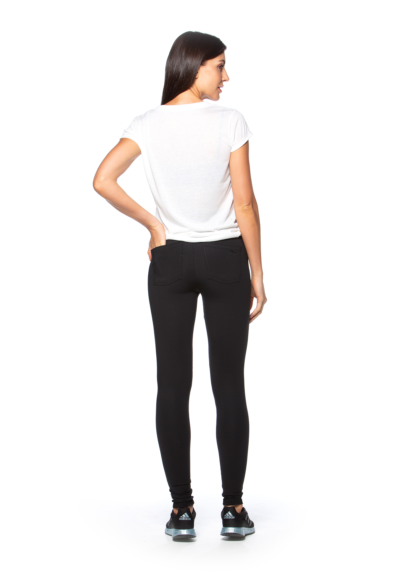 Legging com Recorte Biker Preto