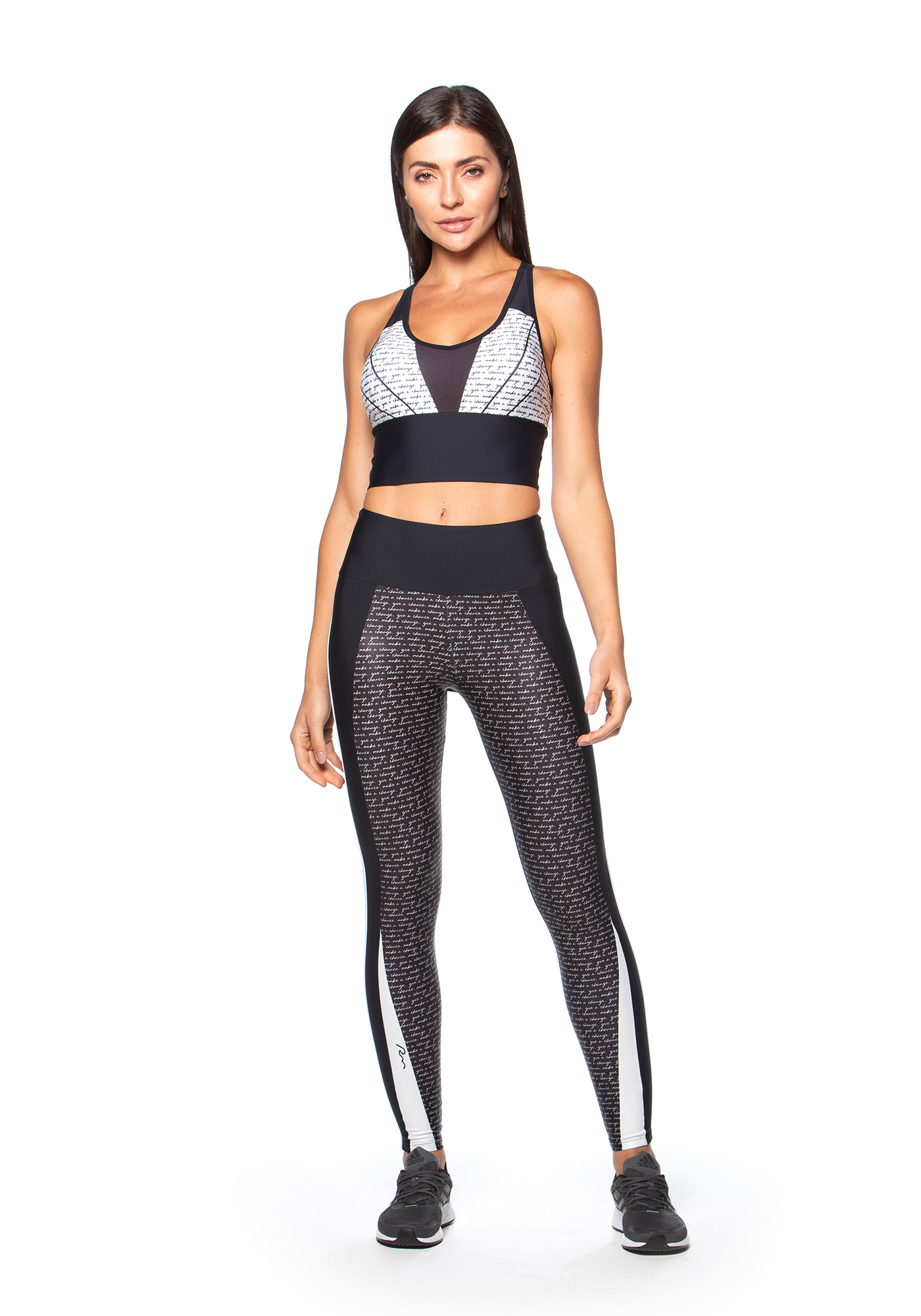 Top Alongado Estampado Sublimação 971 / Preto