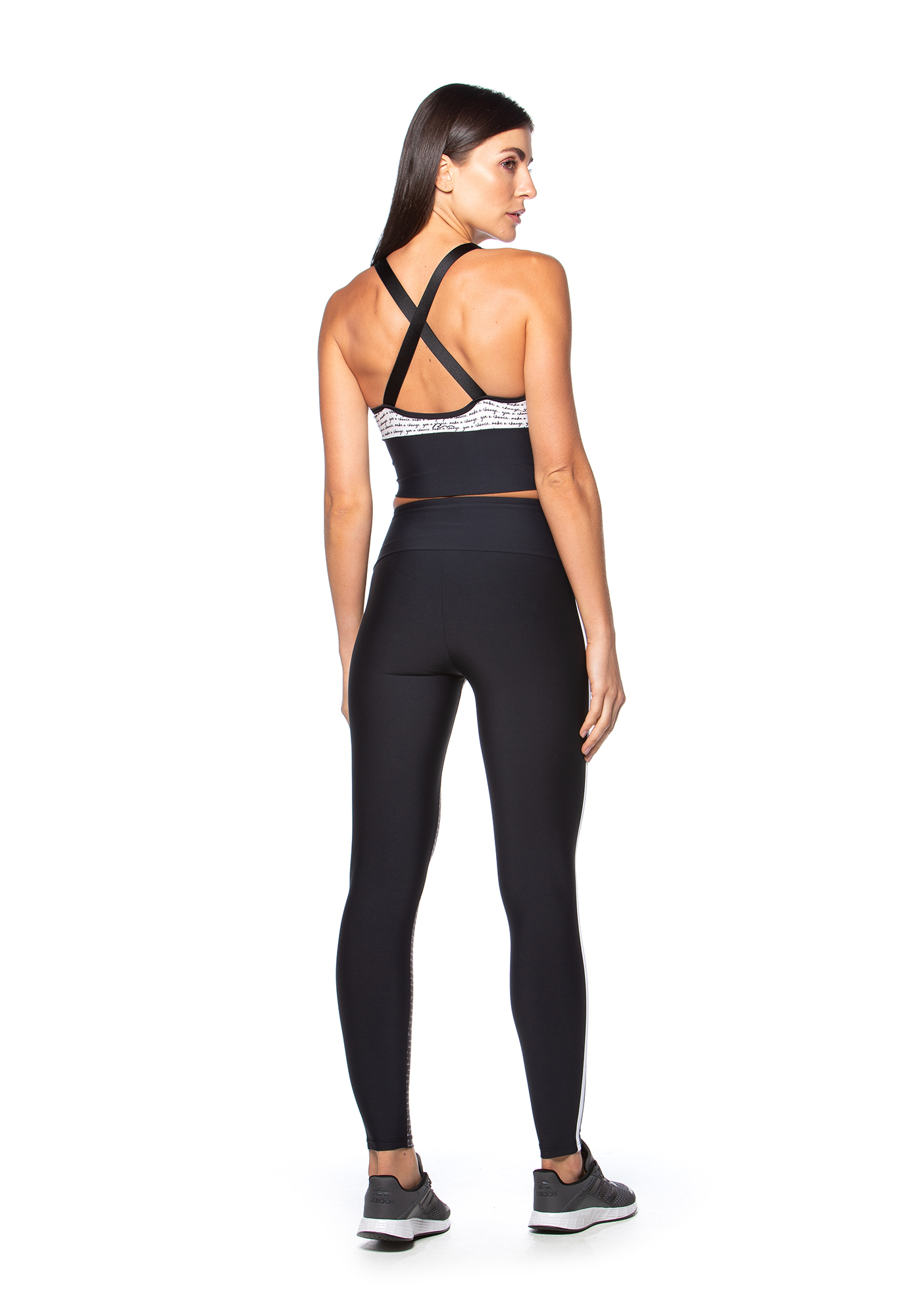 Top Alongado Estampado Sublimação 971 / Preto