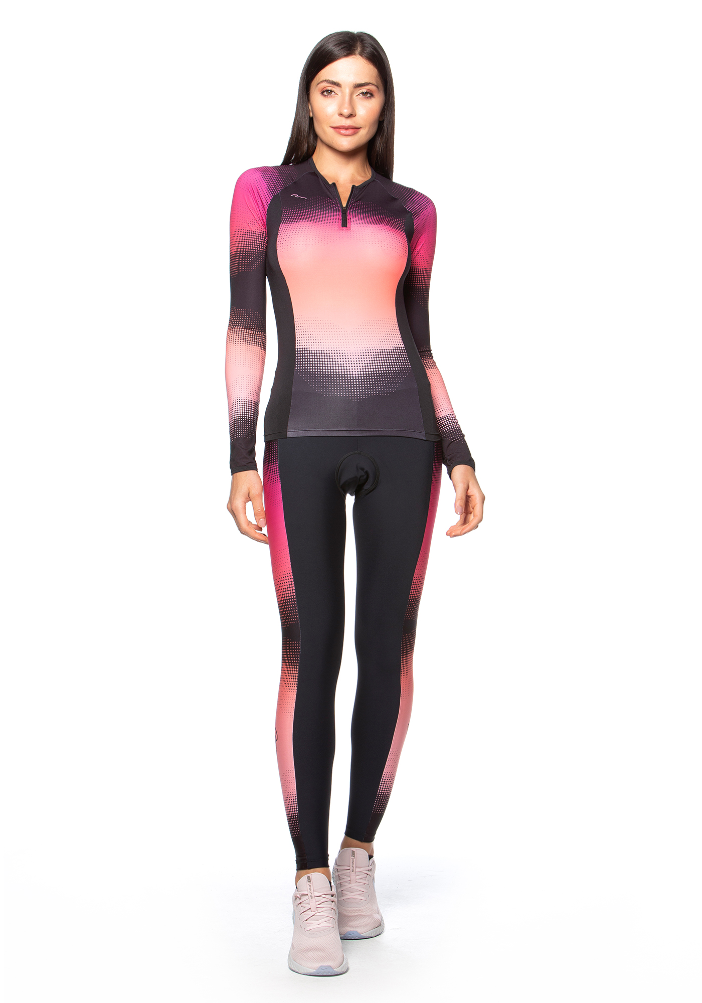 Blusa Ciclista Manga Longa para Performance Sublimação 933 / Preto
