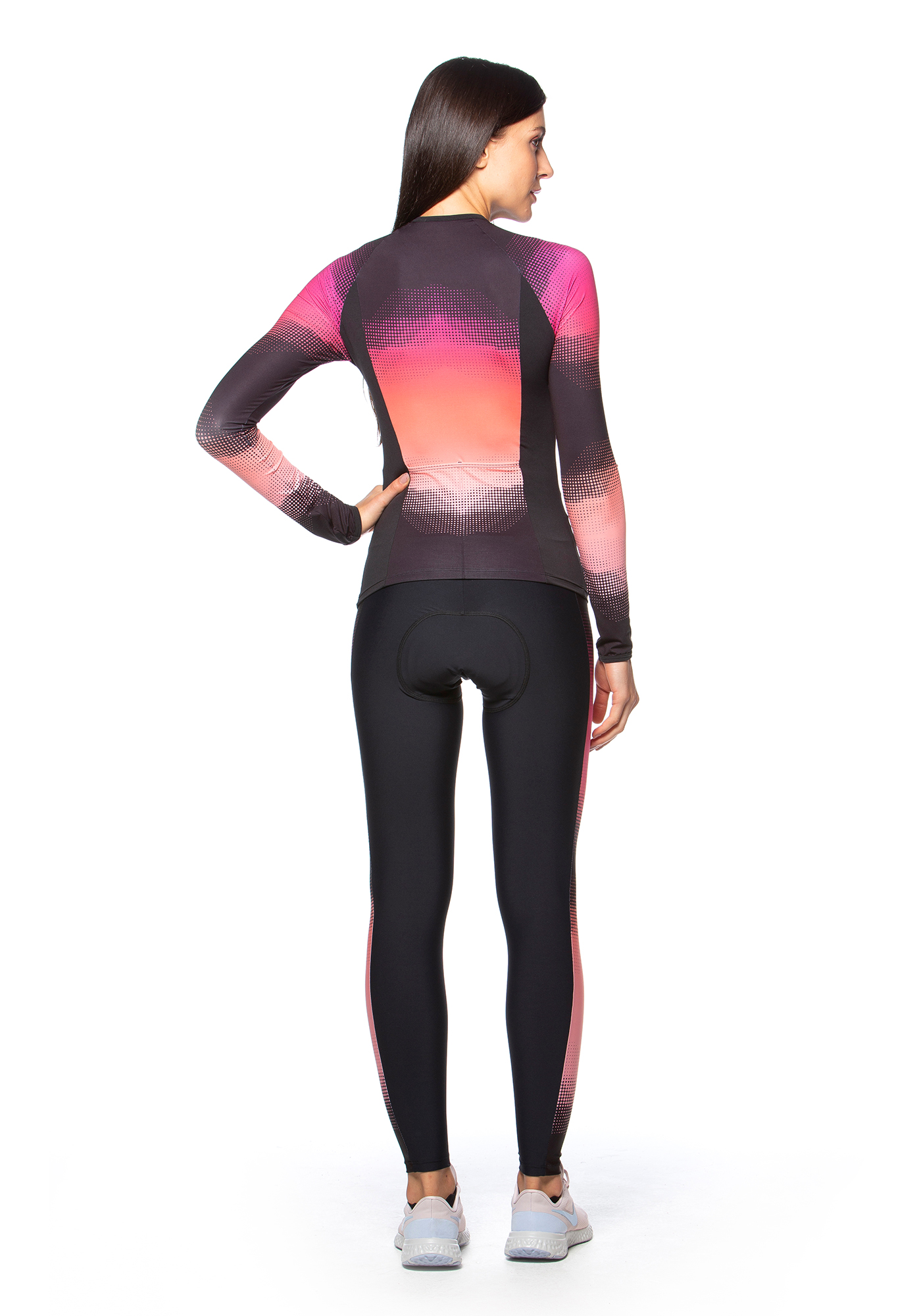 Blusa Ciclista Manga Longa para Performance Sublimação 933 / Preto