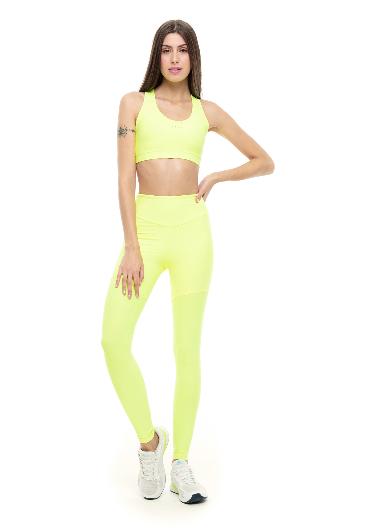 Legging Cintura Alta Blocking Amarelo 95