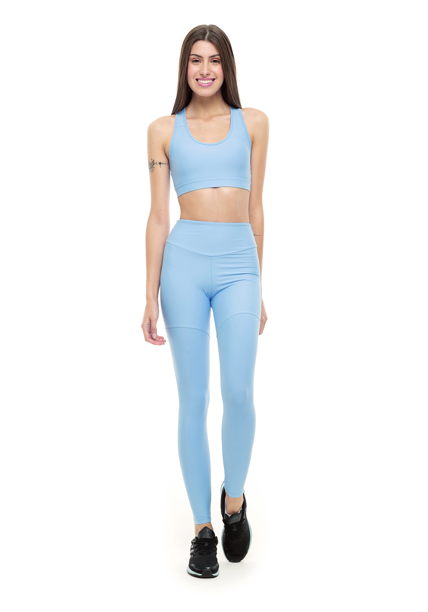 Legging Cintura Alta Blocking Azul 14