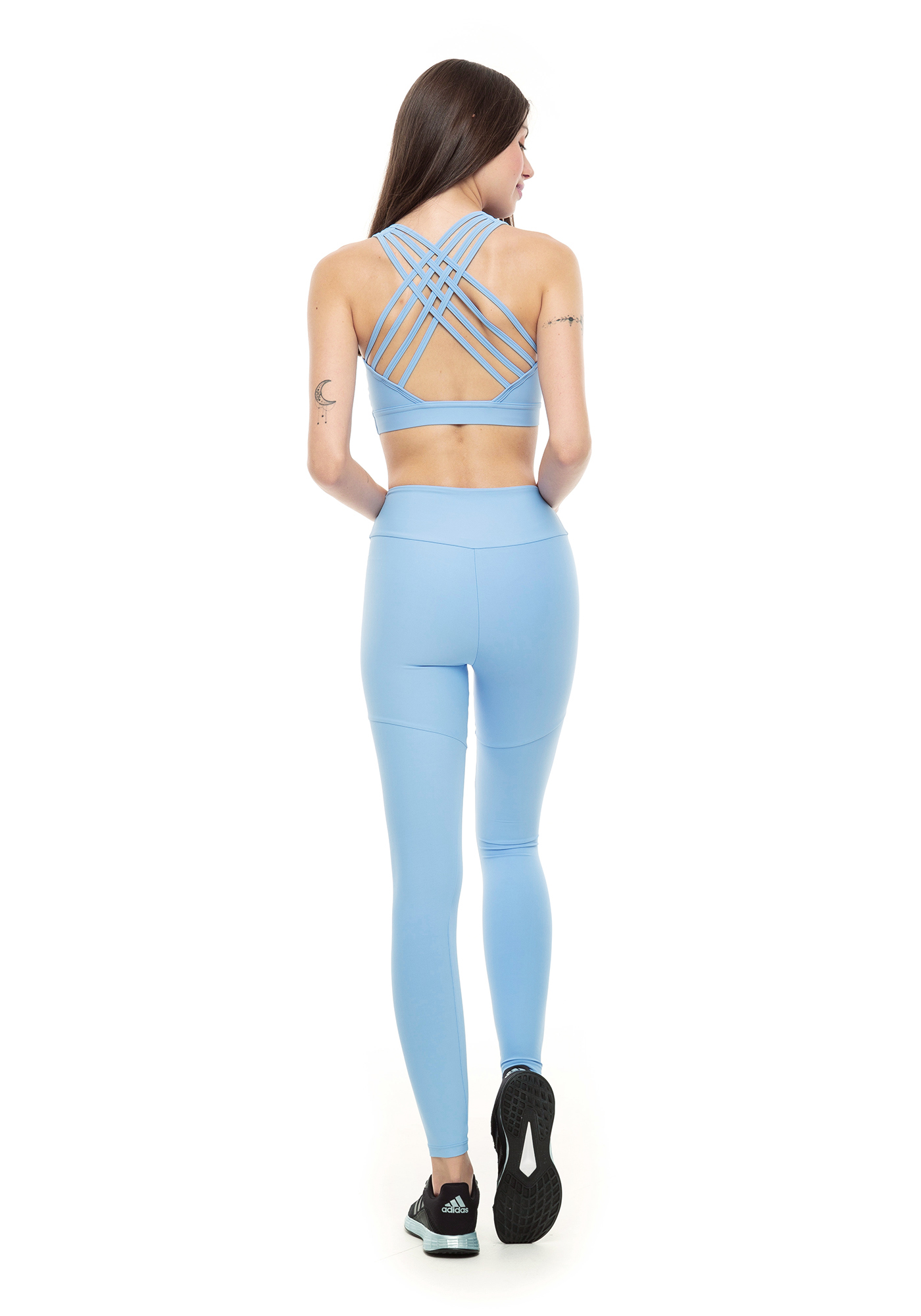 Legging Cintura Alta Blocking Azul 14