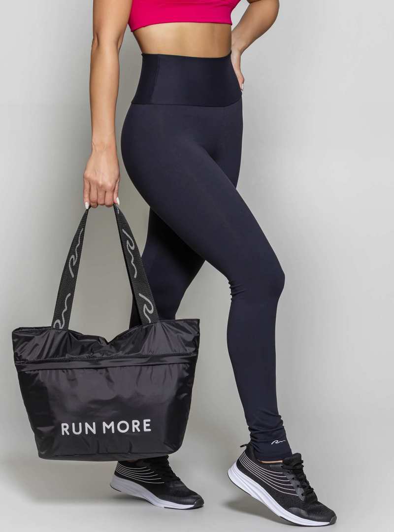 Legging Cós Alto Power Fit Essencial Preto