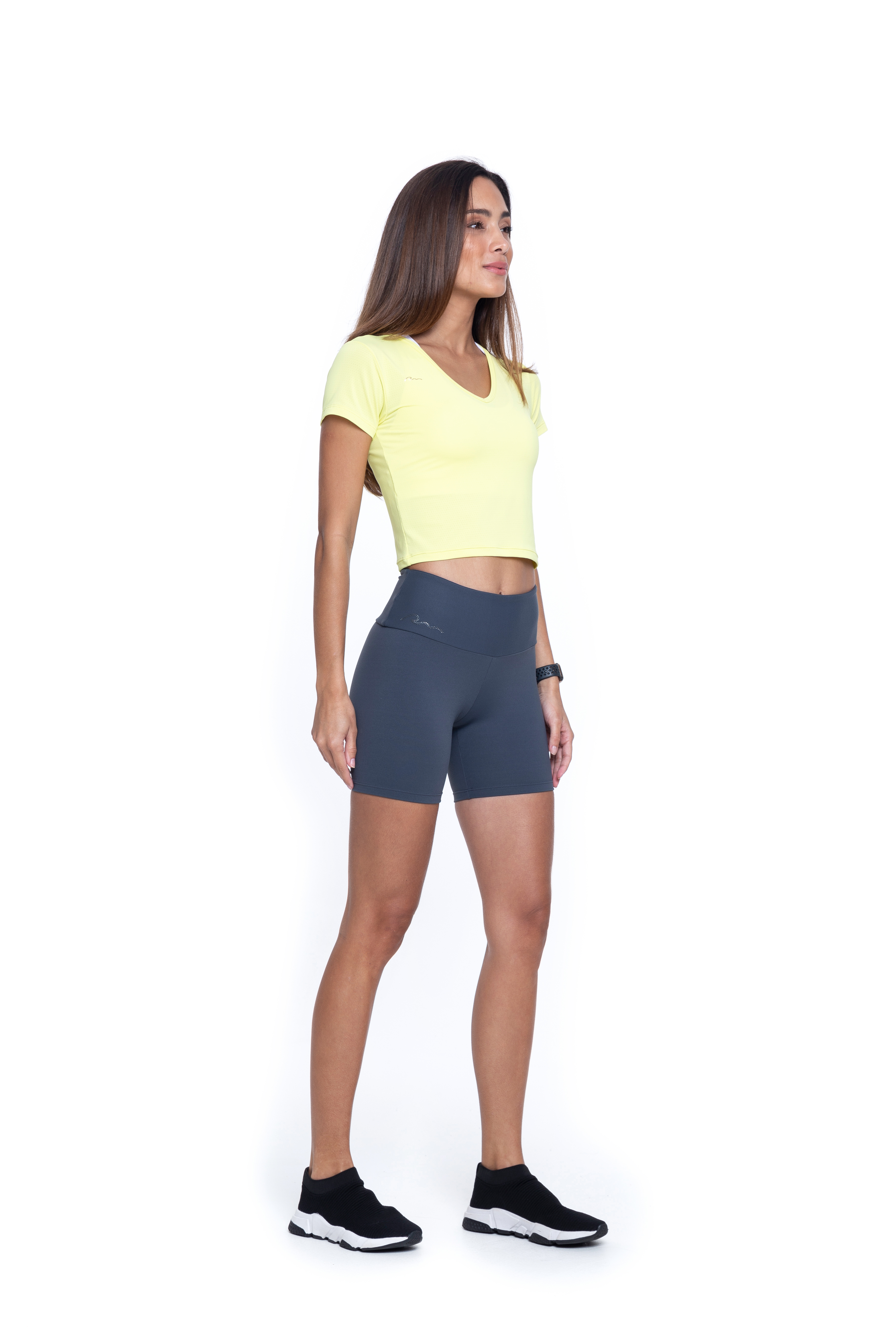 Blusa Cropped Essencial Amarelo 04