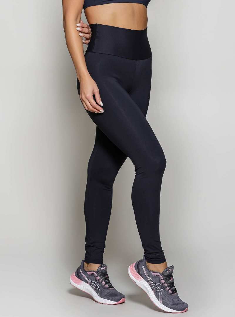 Legging Cós Alto Emana Essencial Preto
