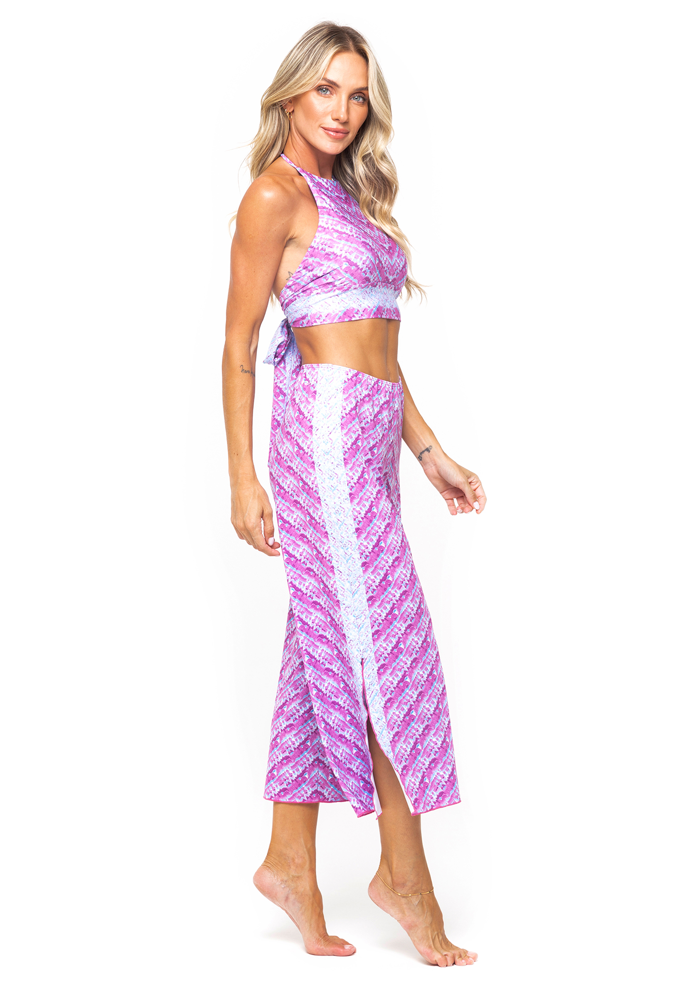 Blusa Cropped Frente Única Estampada Sb 031