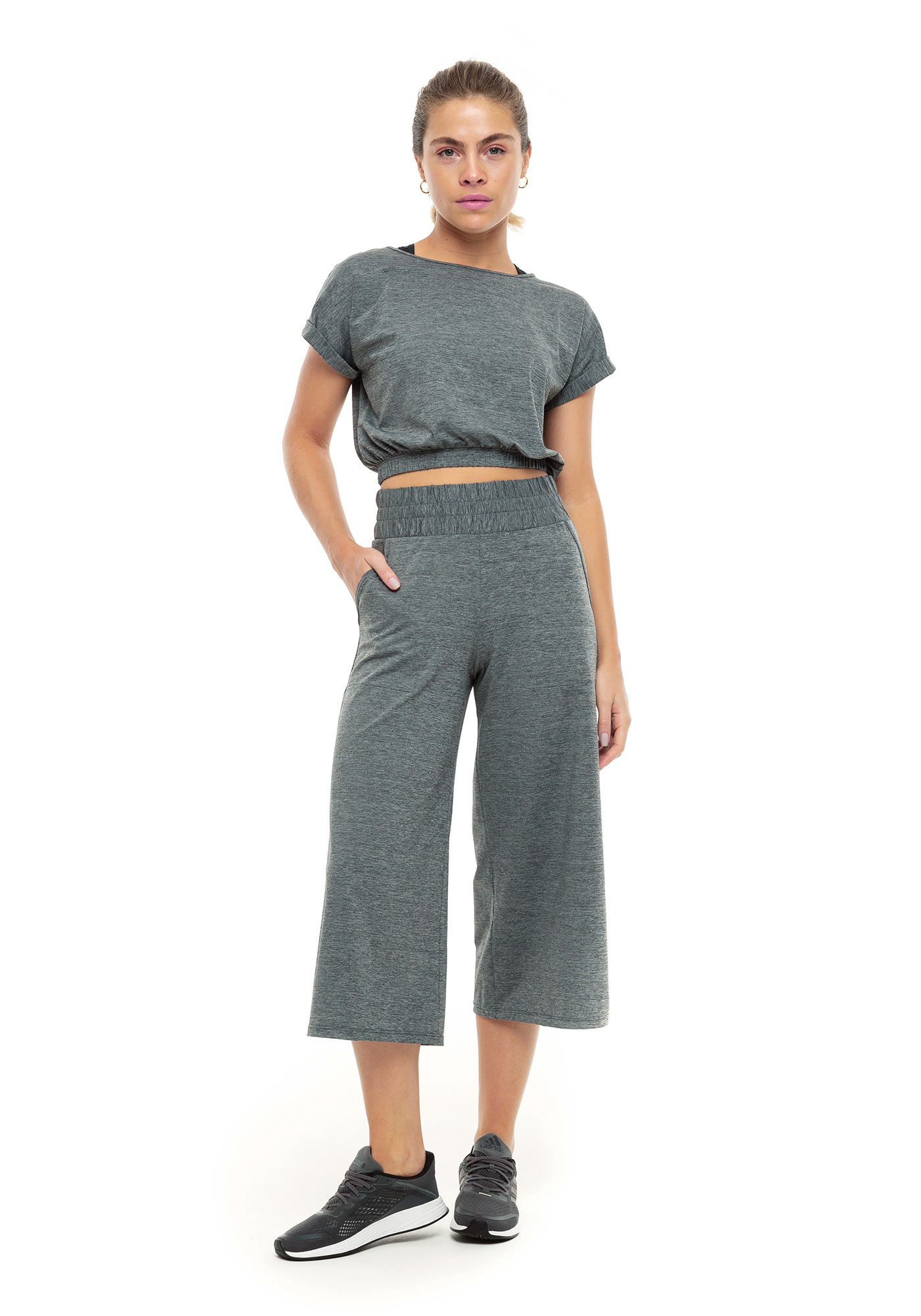 Blusa Cropped All Day Mescla 71