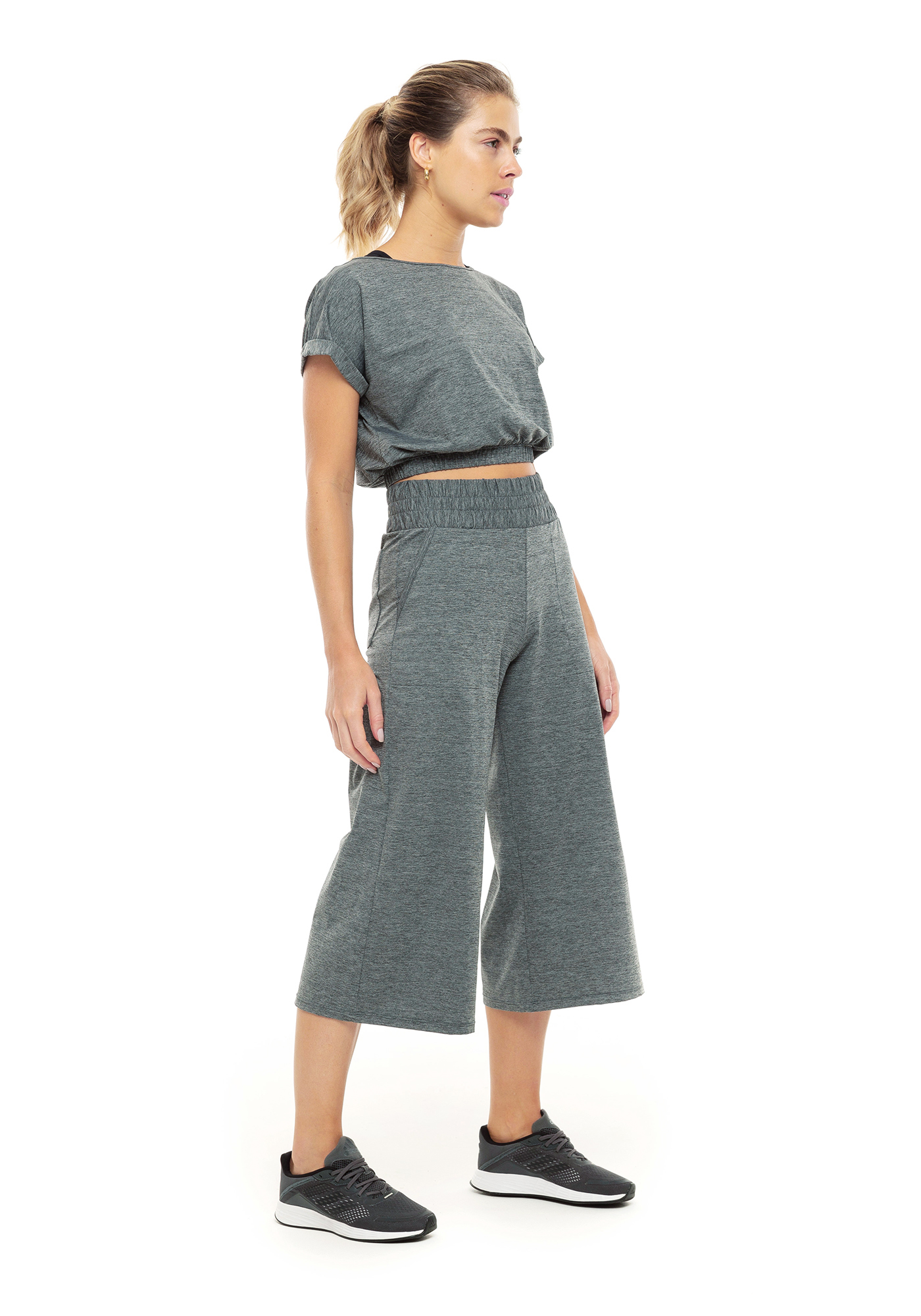 Blusa Cropped All Day Mescla 71