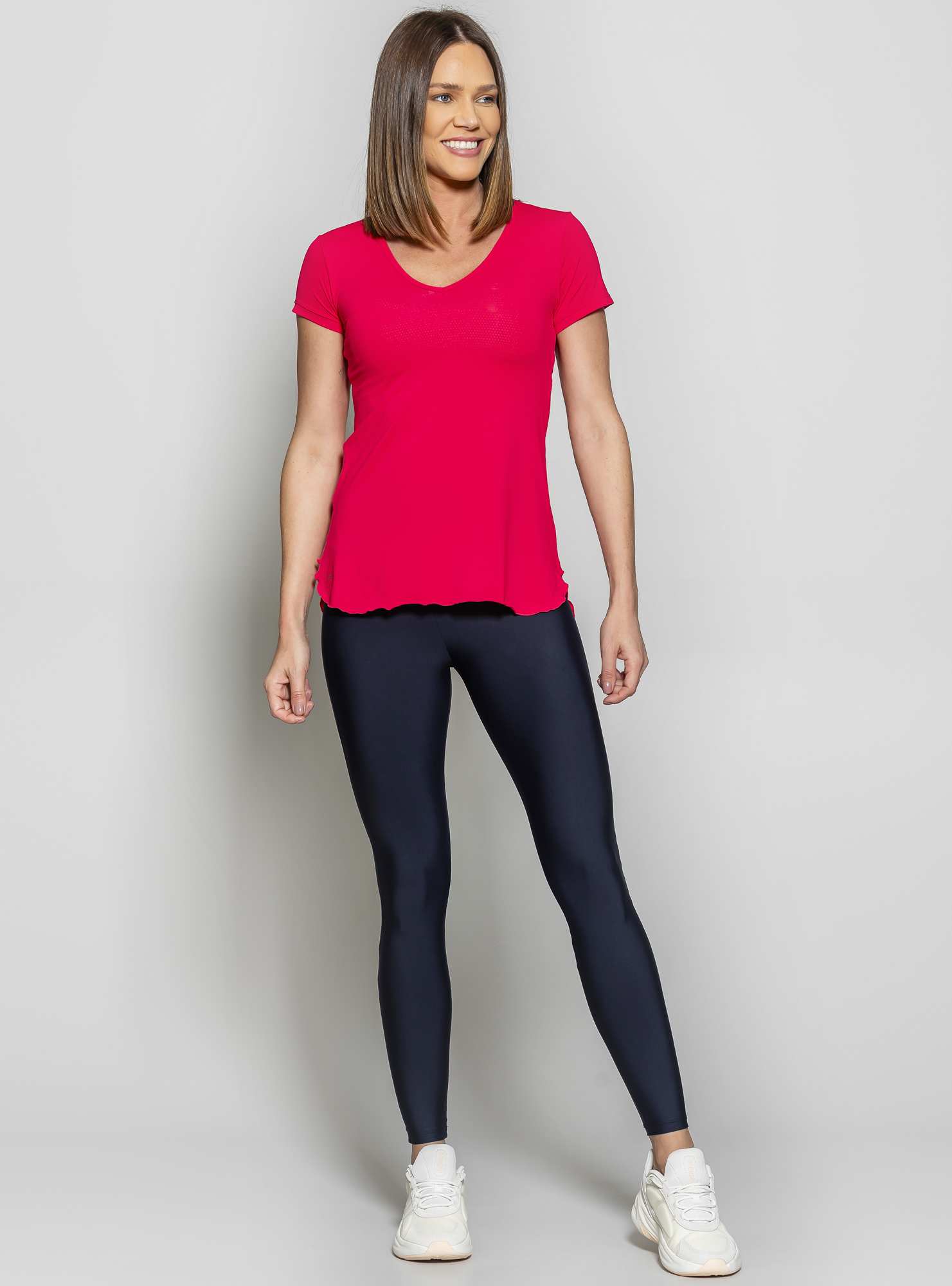 Blusa Alongada Essencial Rosa 07