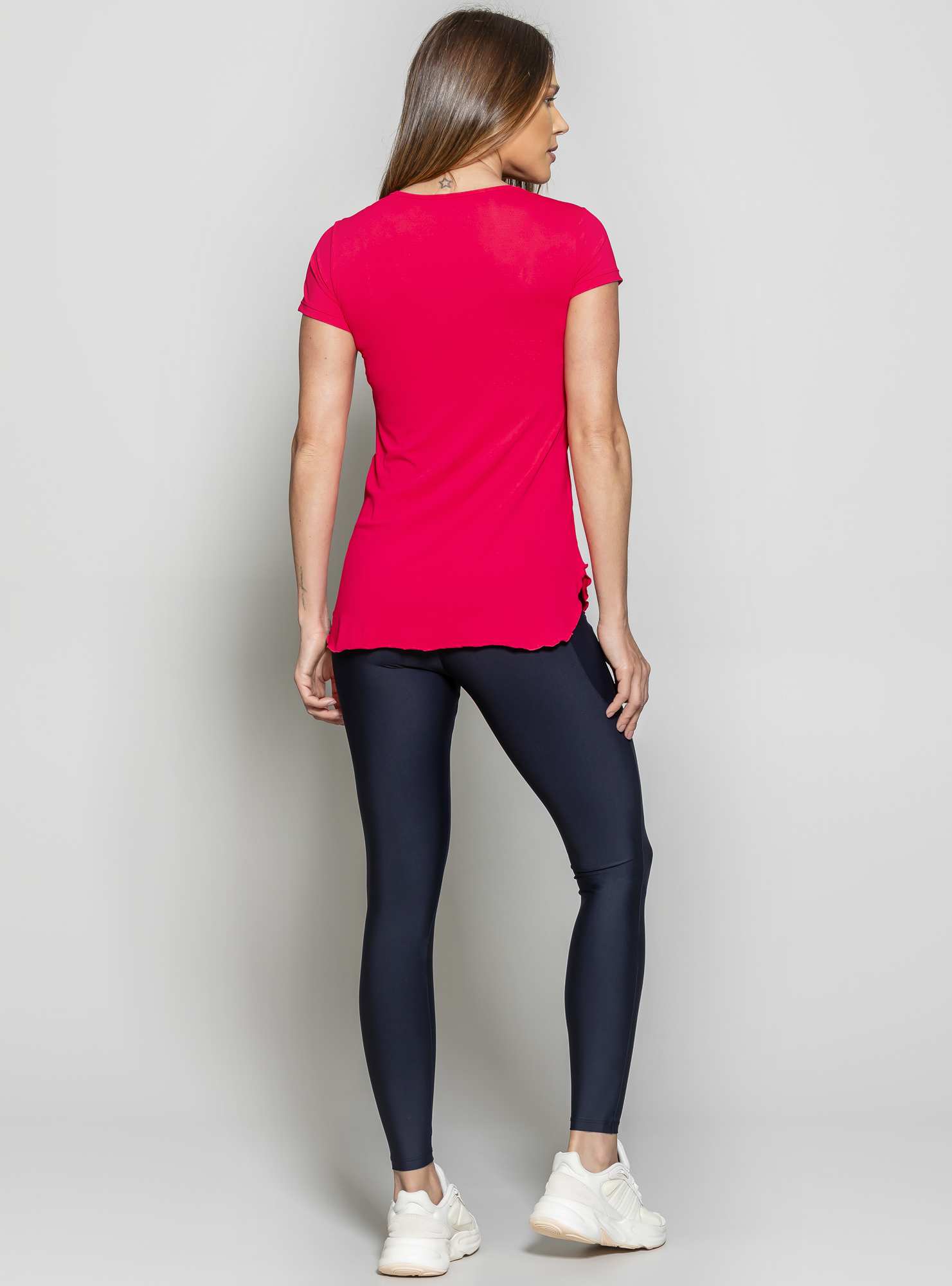 Blusa Alongada Essencial Rosa 07
