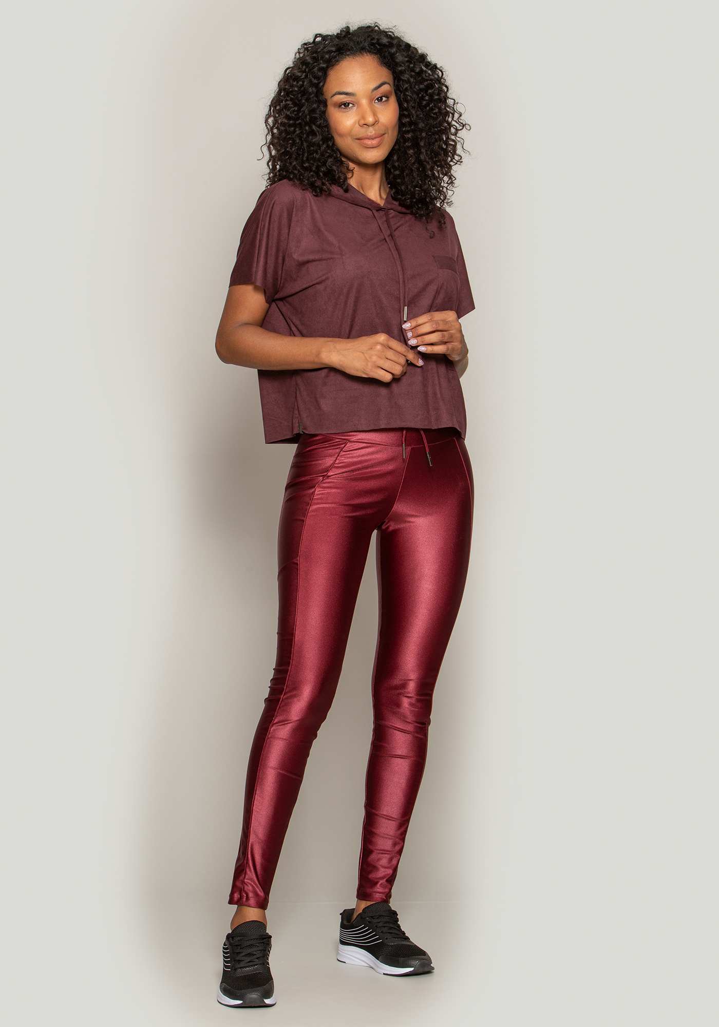 Blusa Boxy Suede Bordo 03