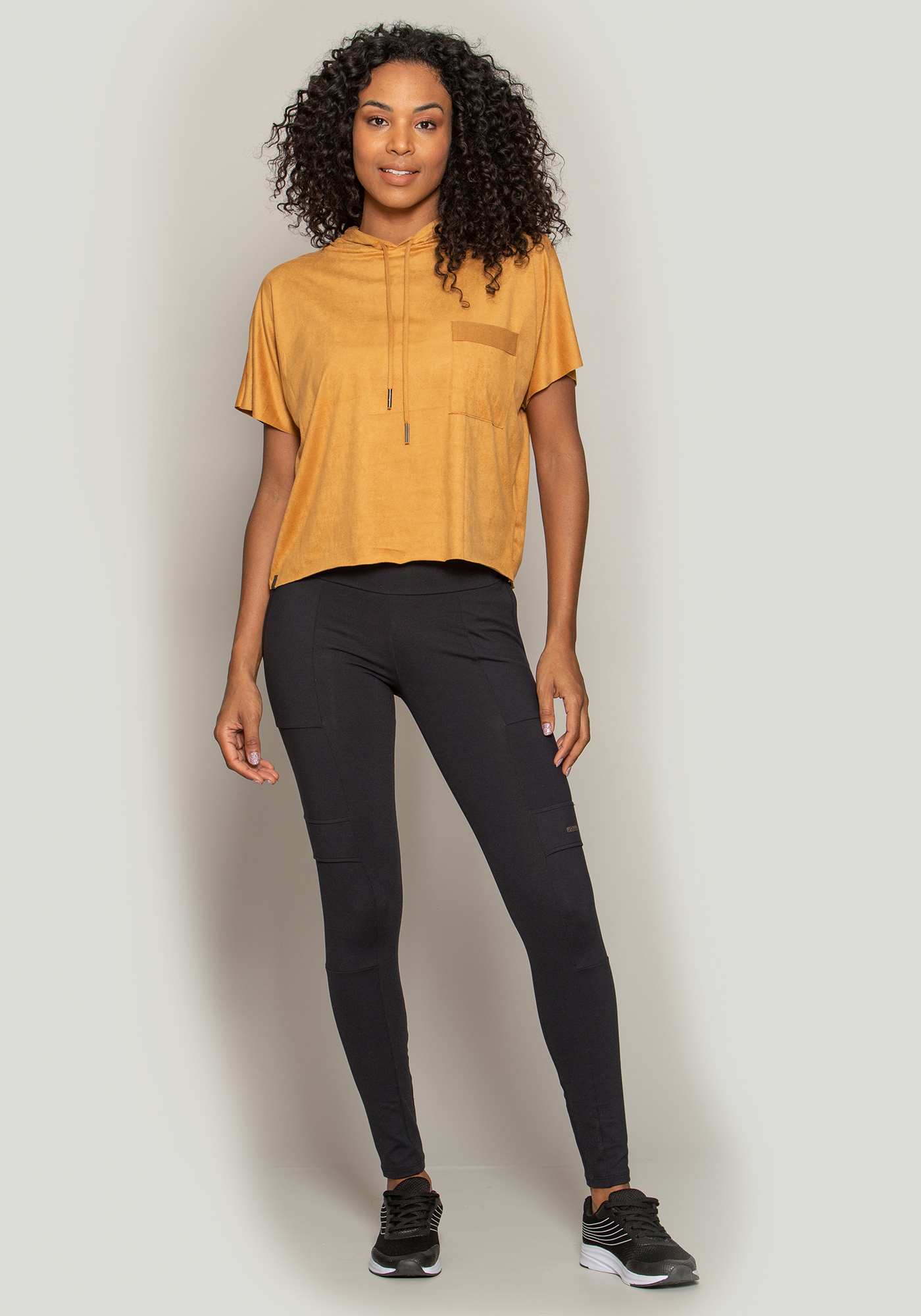 Blusa Boxy Suede Amarelo 06