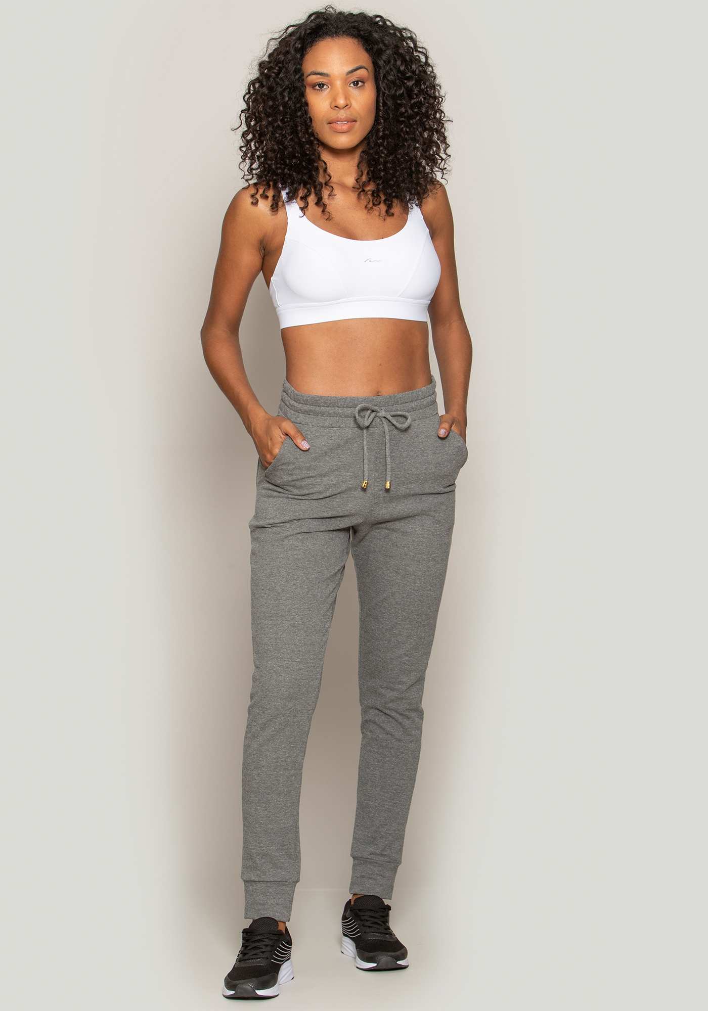 Calça Jogger Essencial de Moletinho Mescla 73
