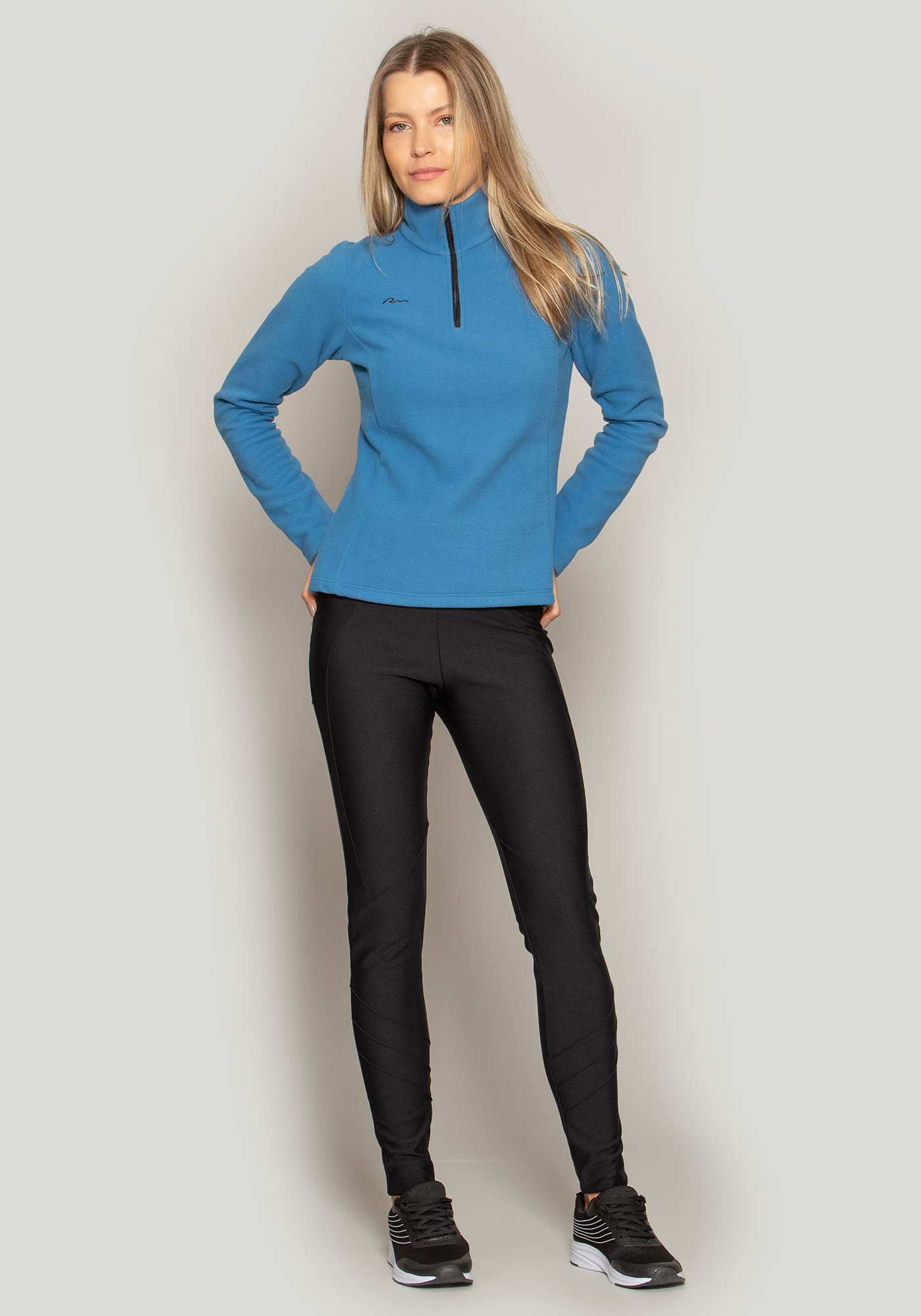 Blusa Gola Alta Térmica Azul 27