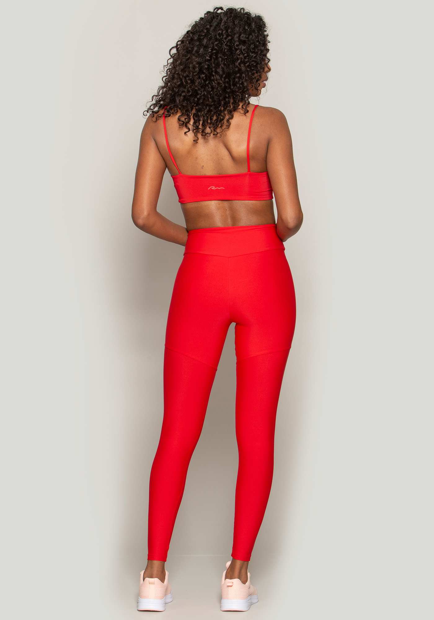 Legging Cintura Alta Blocking Vermelho 01