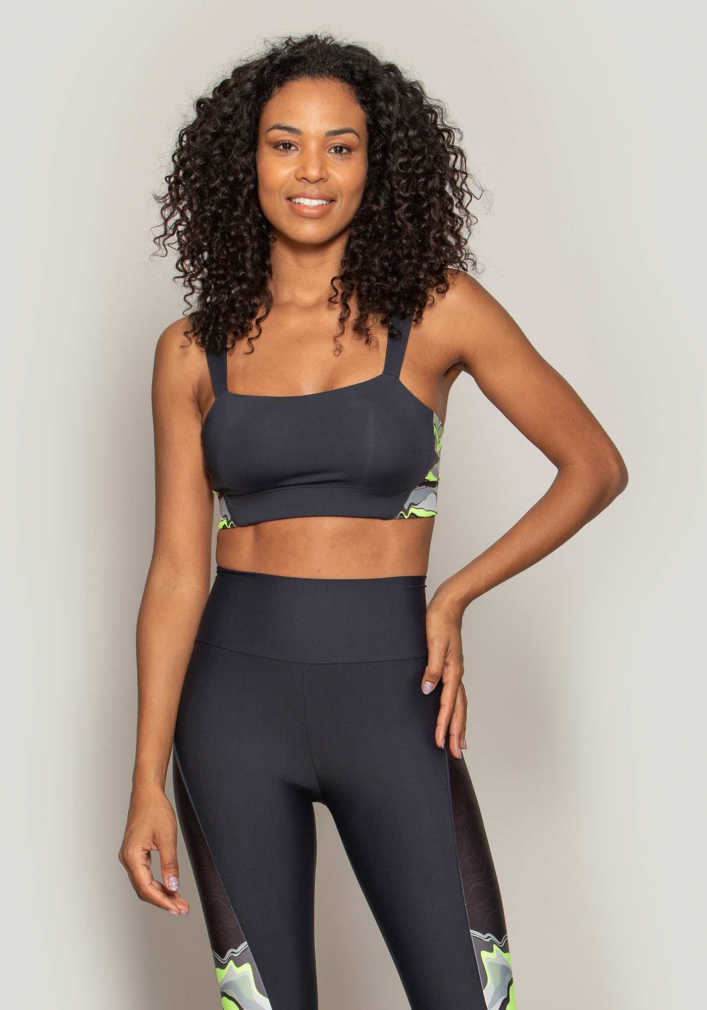 Top Estampado Vibração Preto / Sbf 076