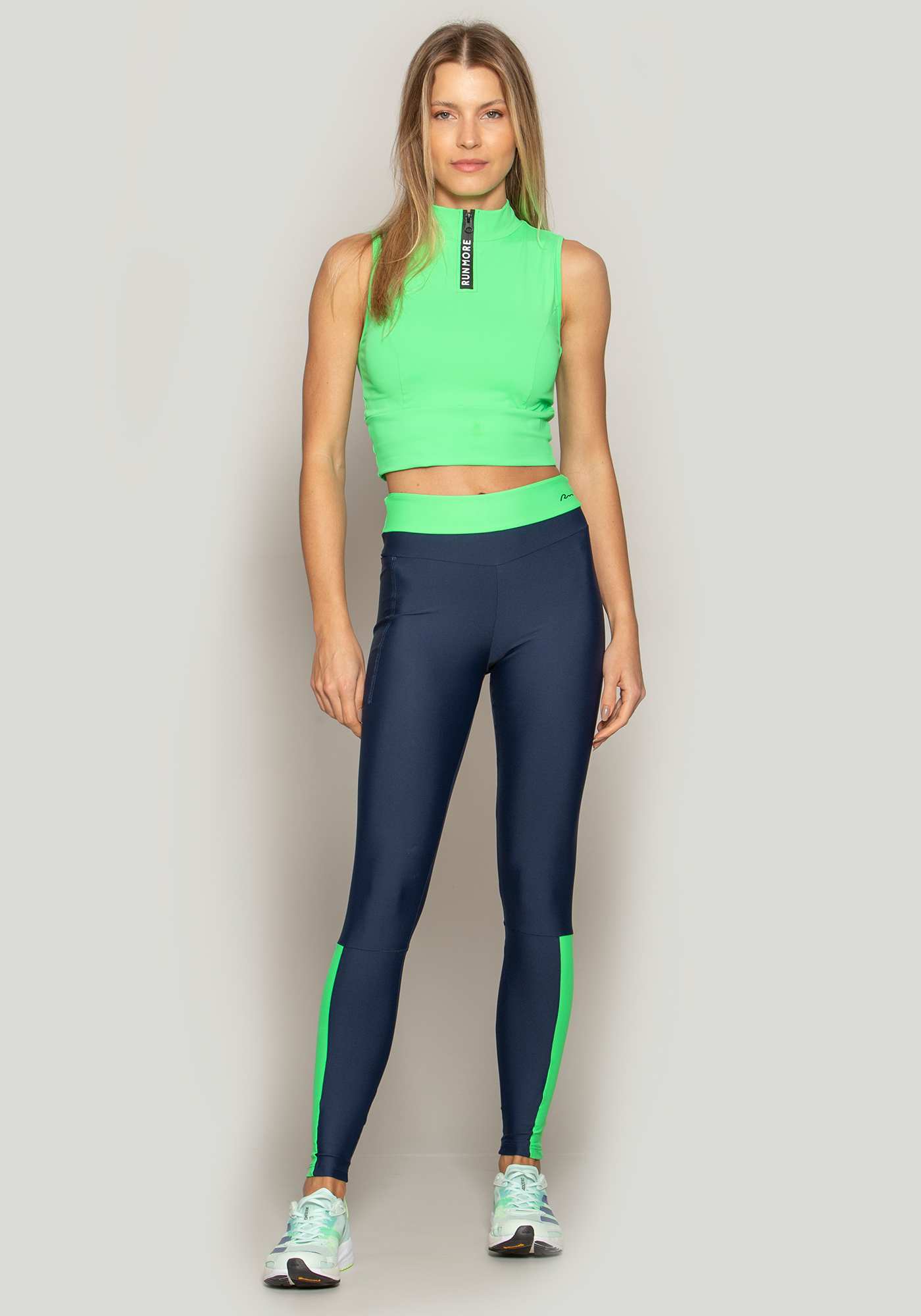Legging Active Color Azul 21 / Verde 17