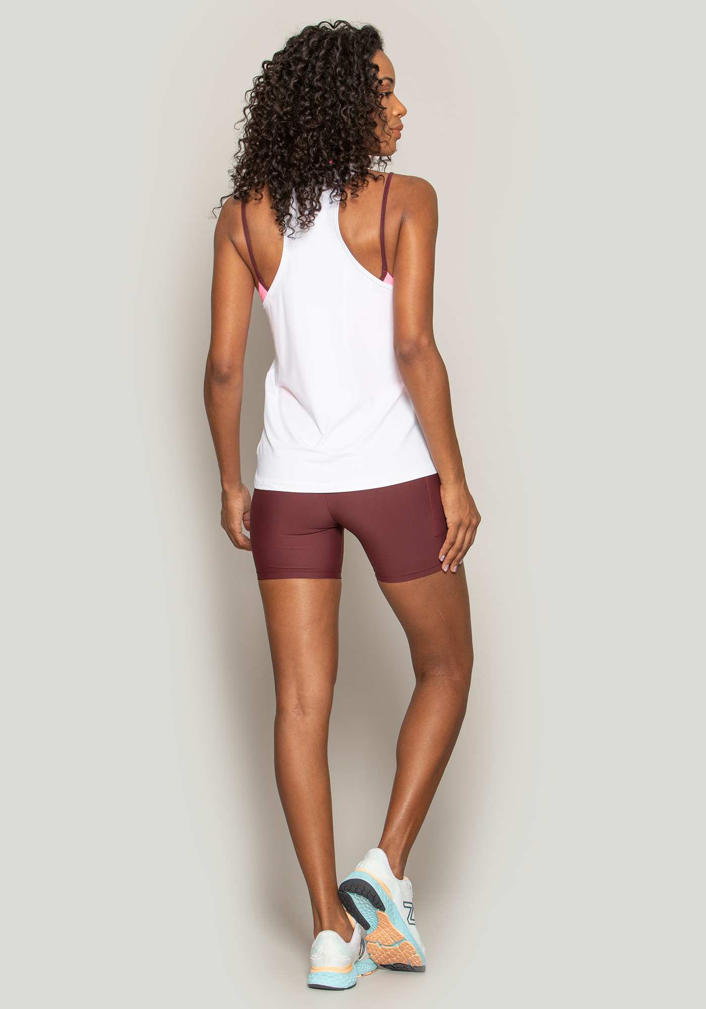 Regata Active Color Branco / Bordo 03