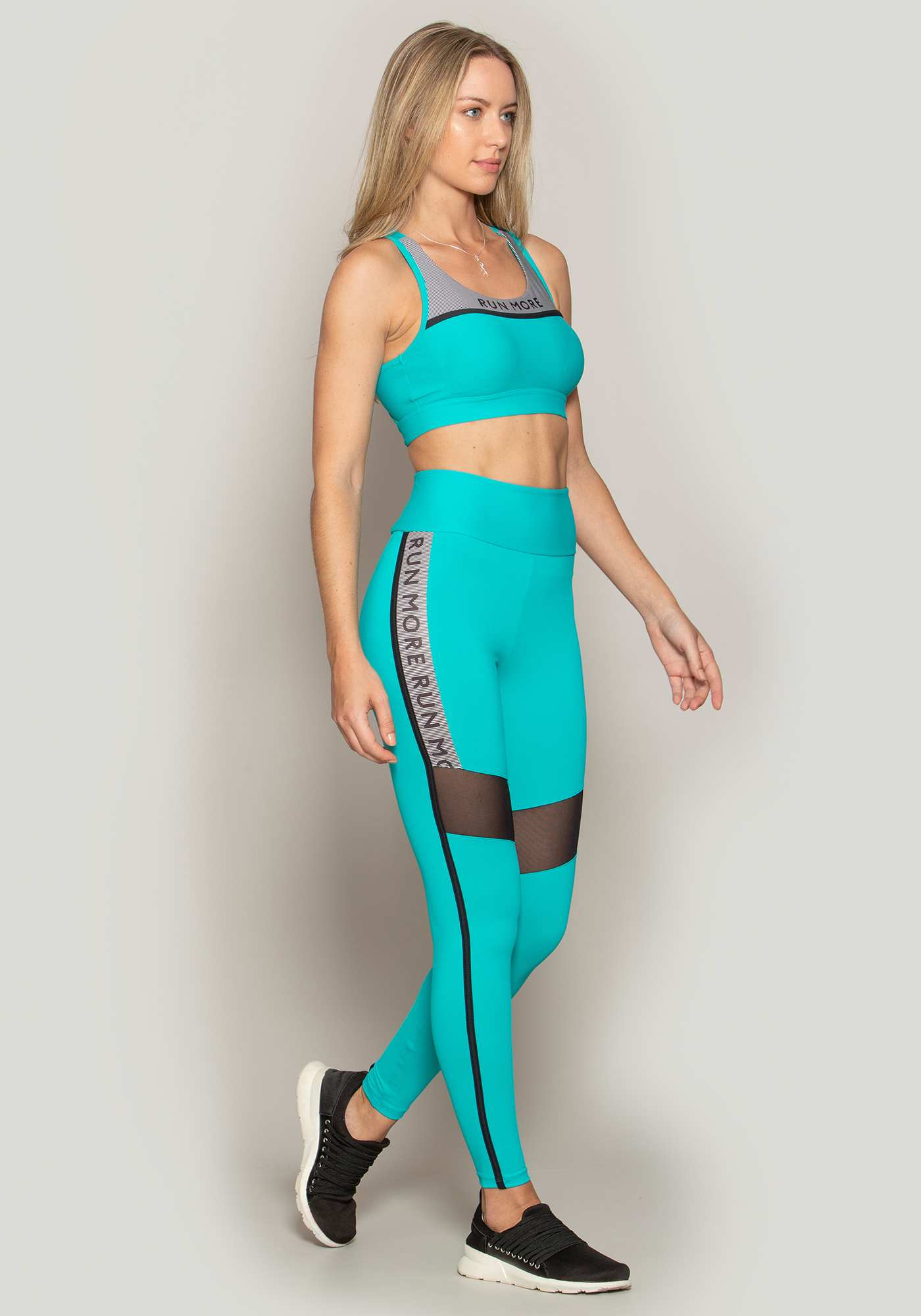 Legging Run More com Bolso Antifurto Azul 04 / Sb 078