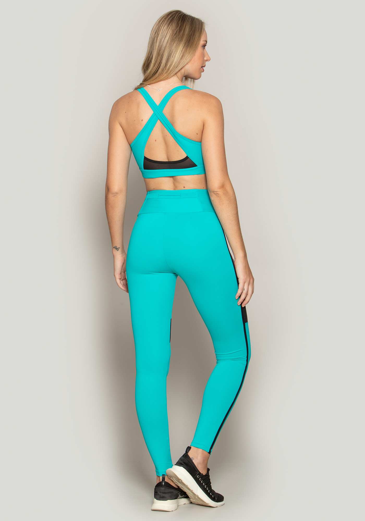 Legging Run More com Bolso Antifurto Azul 04 / Sb 078