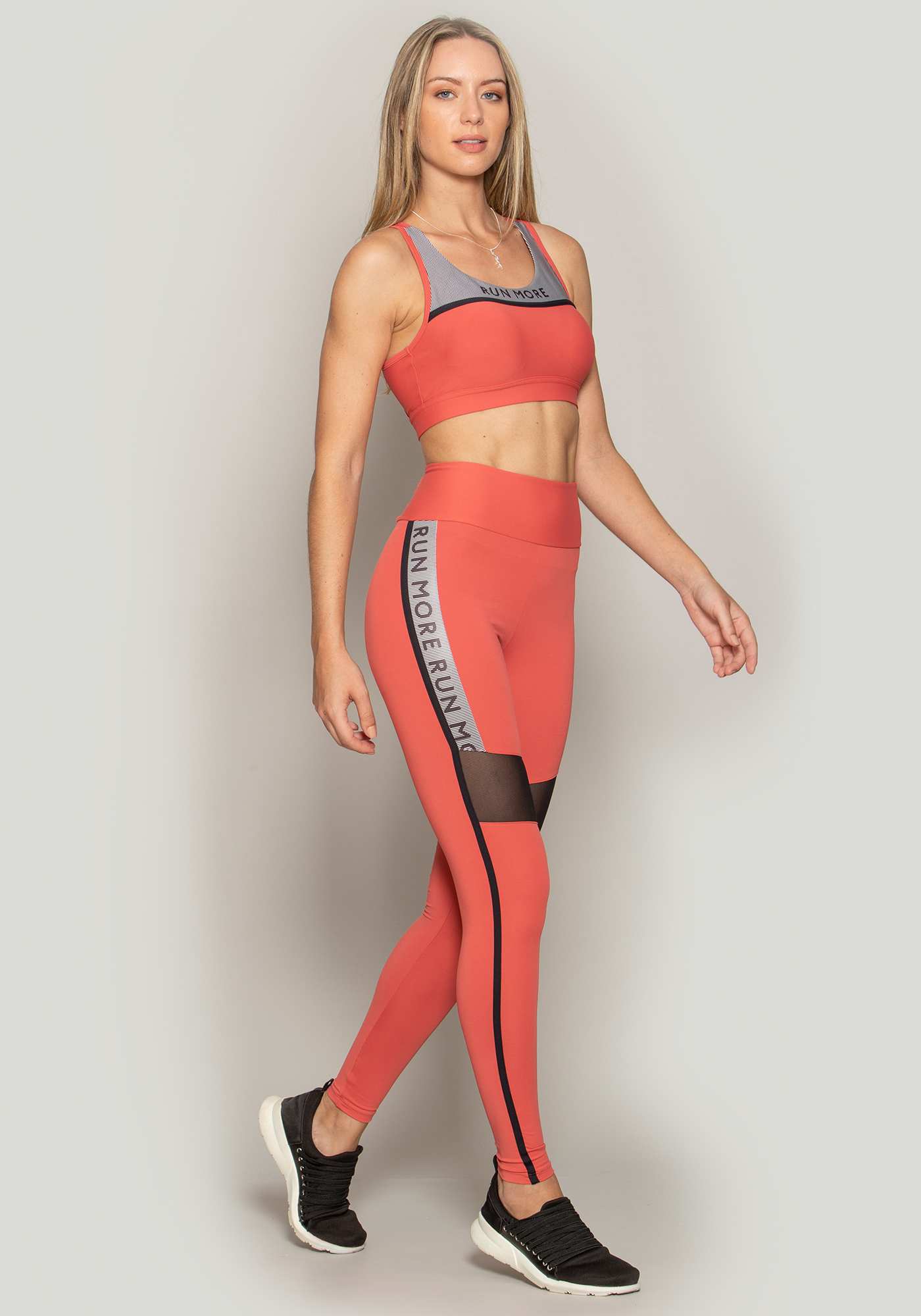 Legging Run More com Bolso Antifurto Ferrugem 01 / Sb 078
