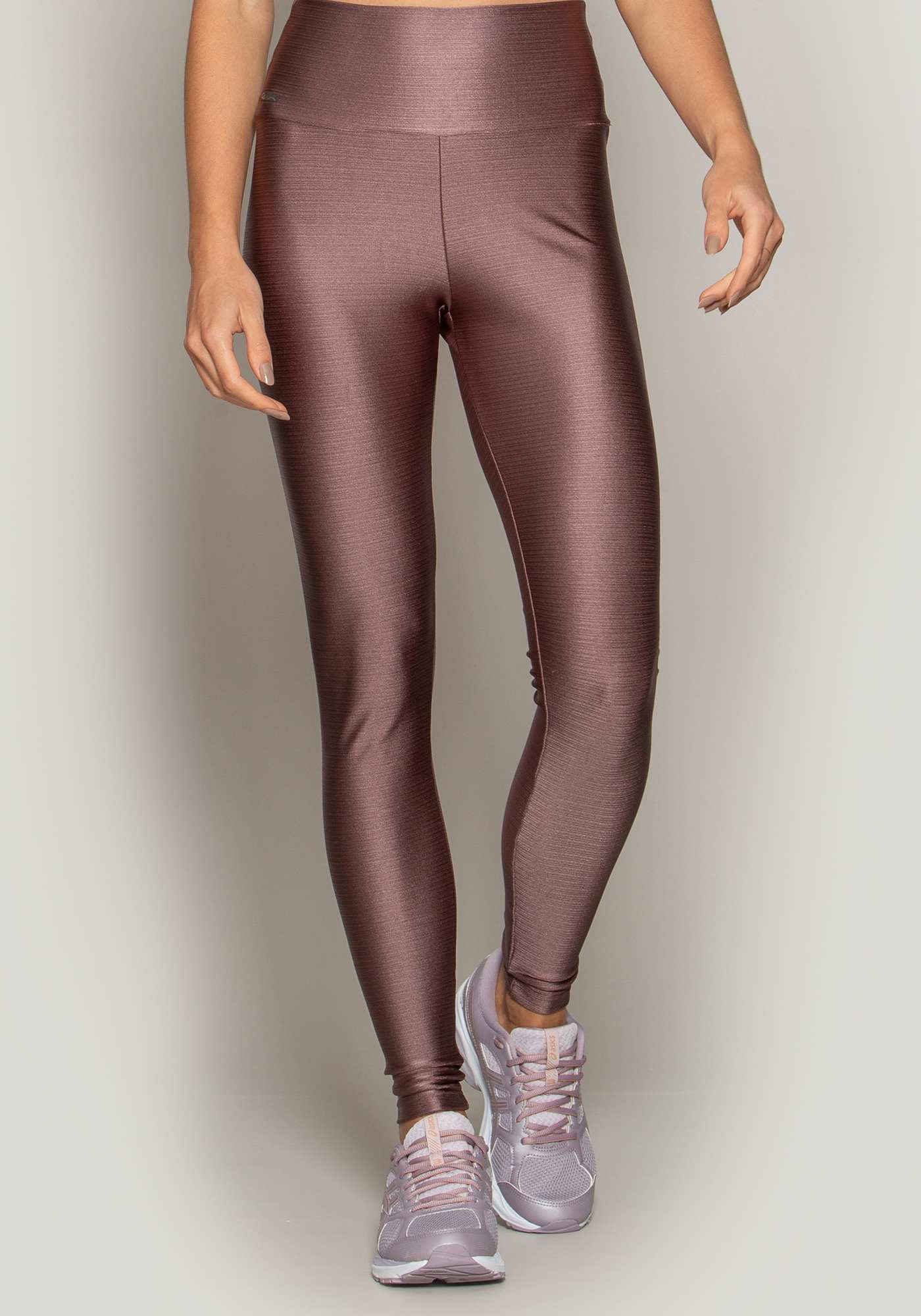 Legging Cintura Alta Shine Marrom 05
